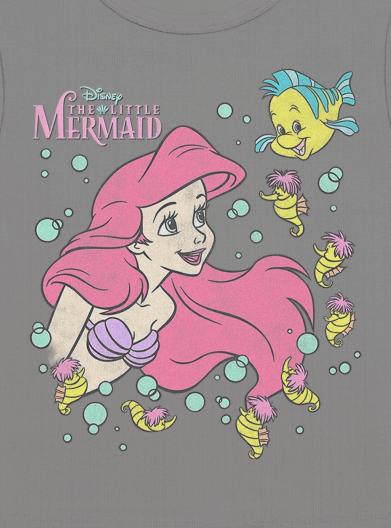 Disney The Little Mermaid Ariel N Friends Womens Baby Tee