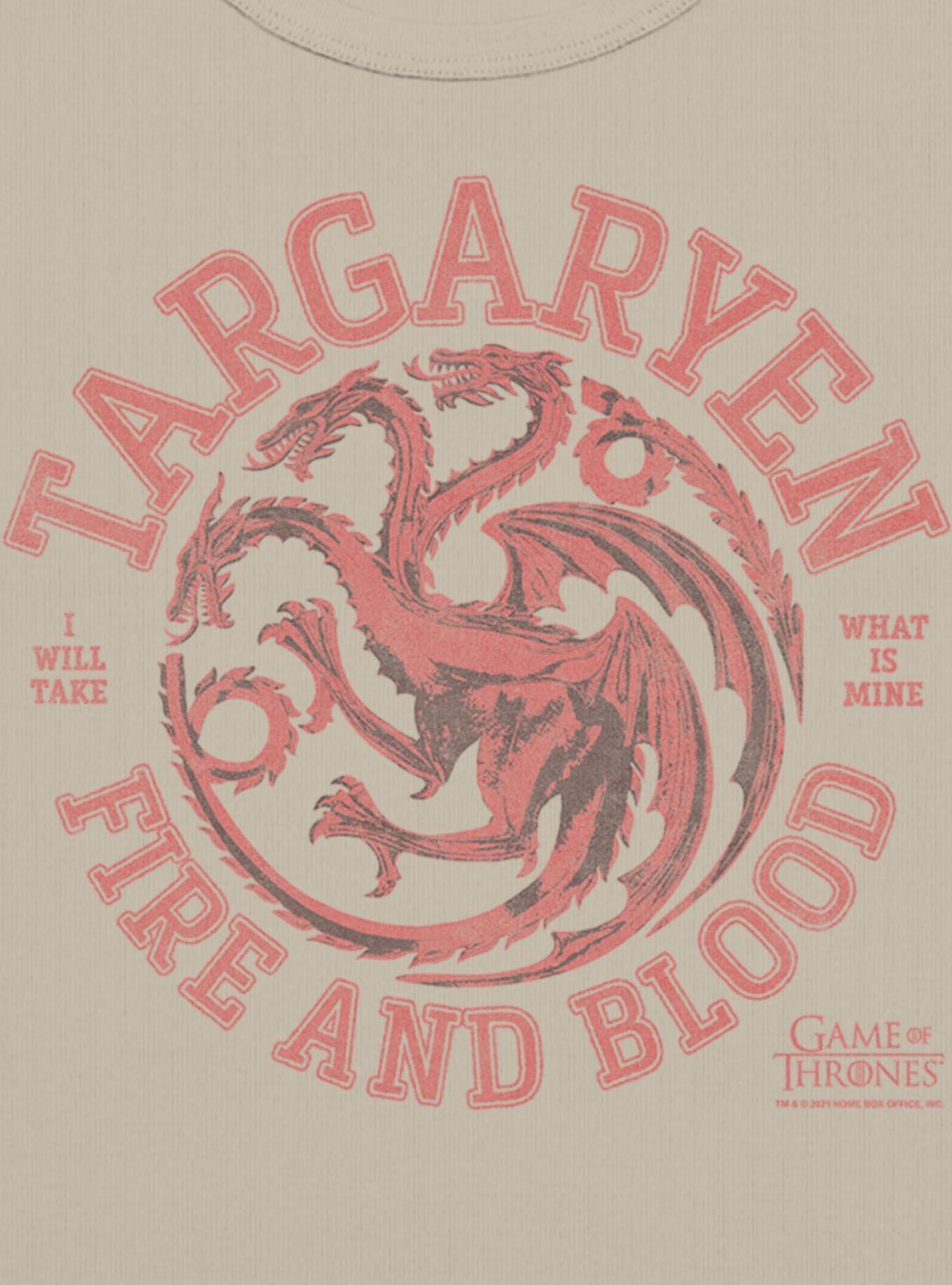 Game Of Thrones Collegiate Targaryen Womens Baby Tee, , hi-res