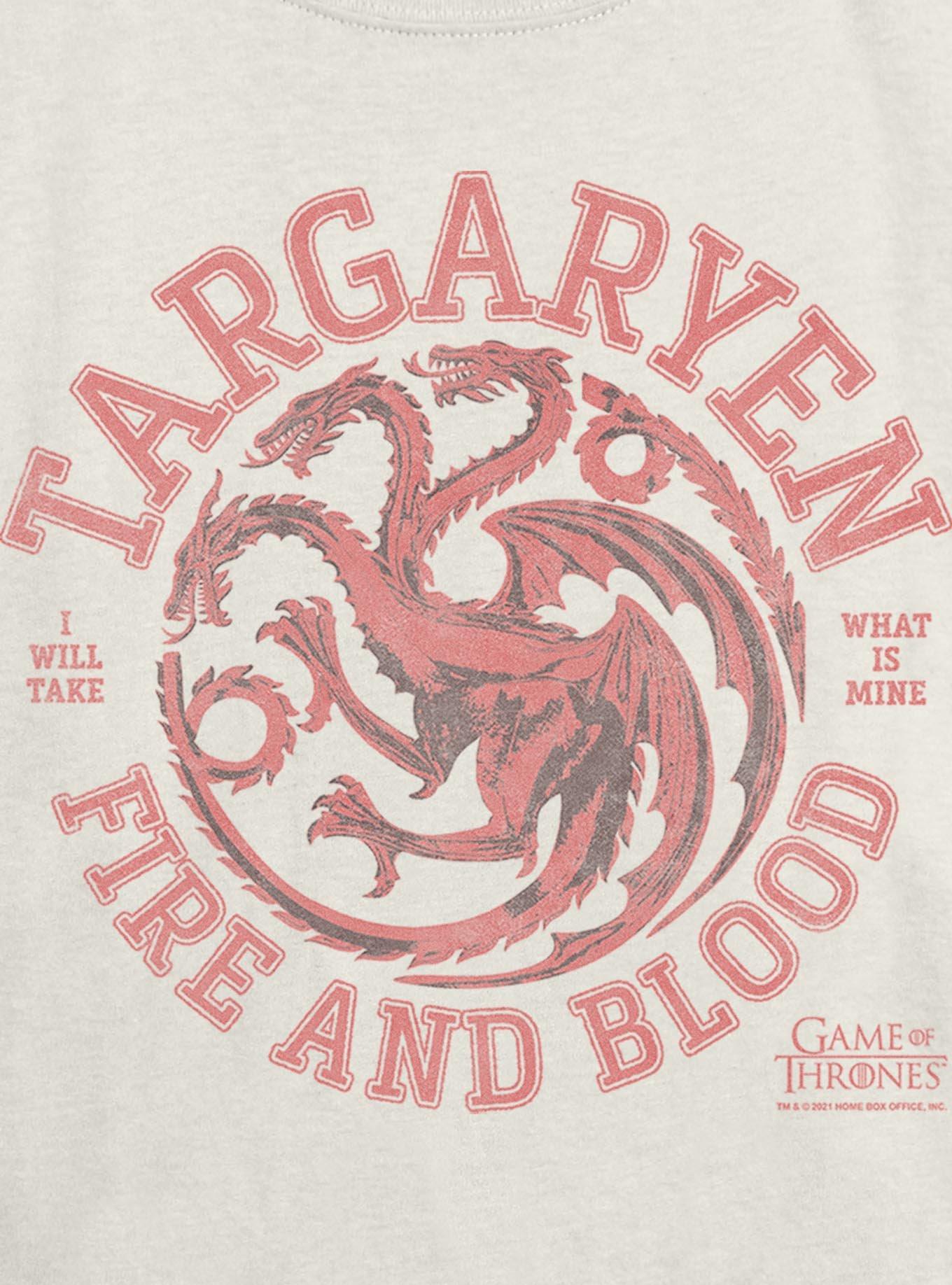 Game Of Thrones Collegiate Targaryen Womens Skimmer Tee