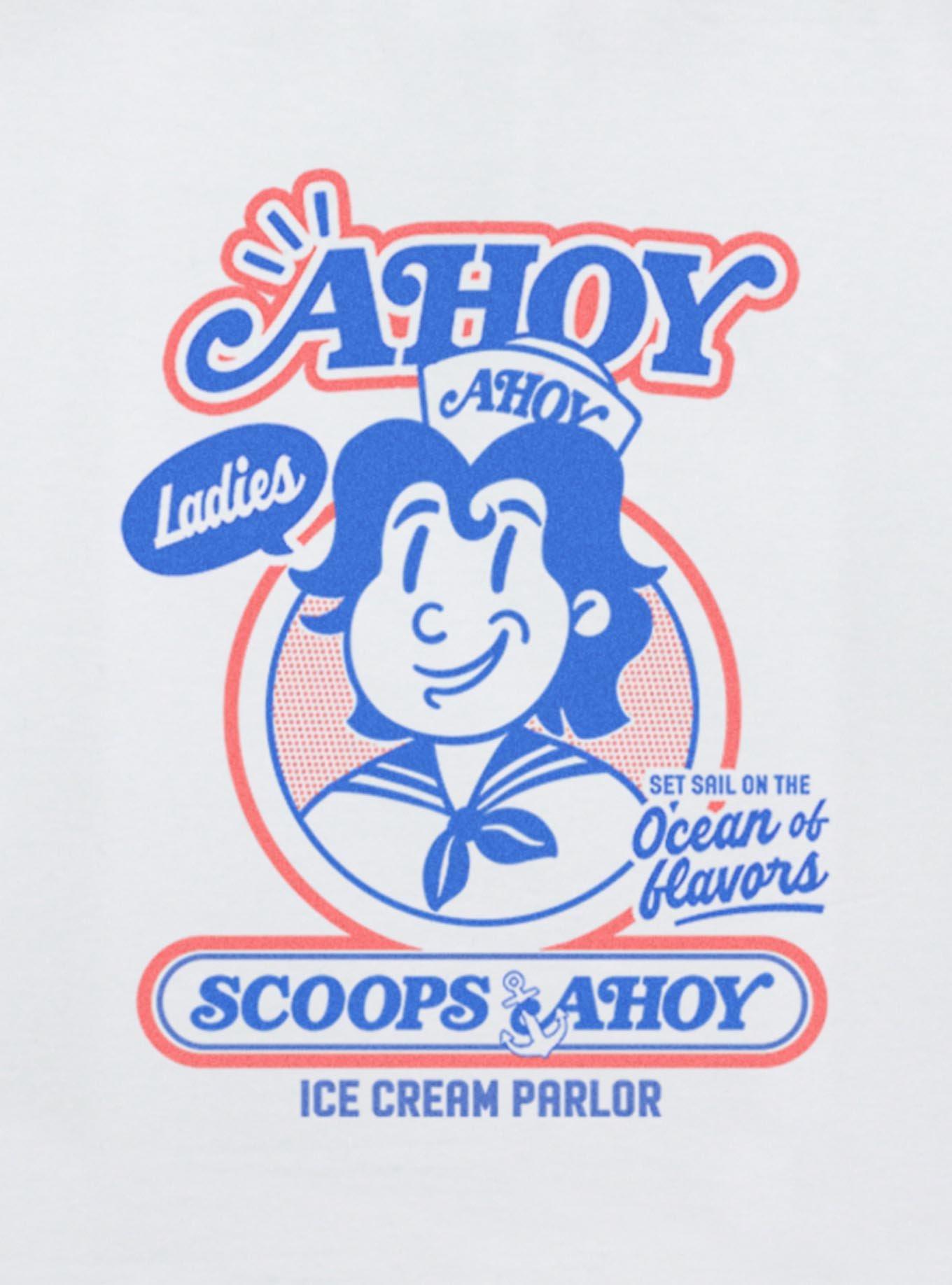 Stranger Things Retro Ahoy Badge Womens Cami, WHITE, alternate - view 2