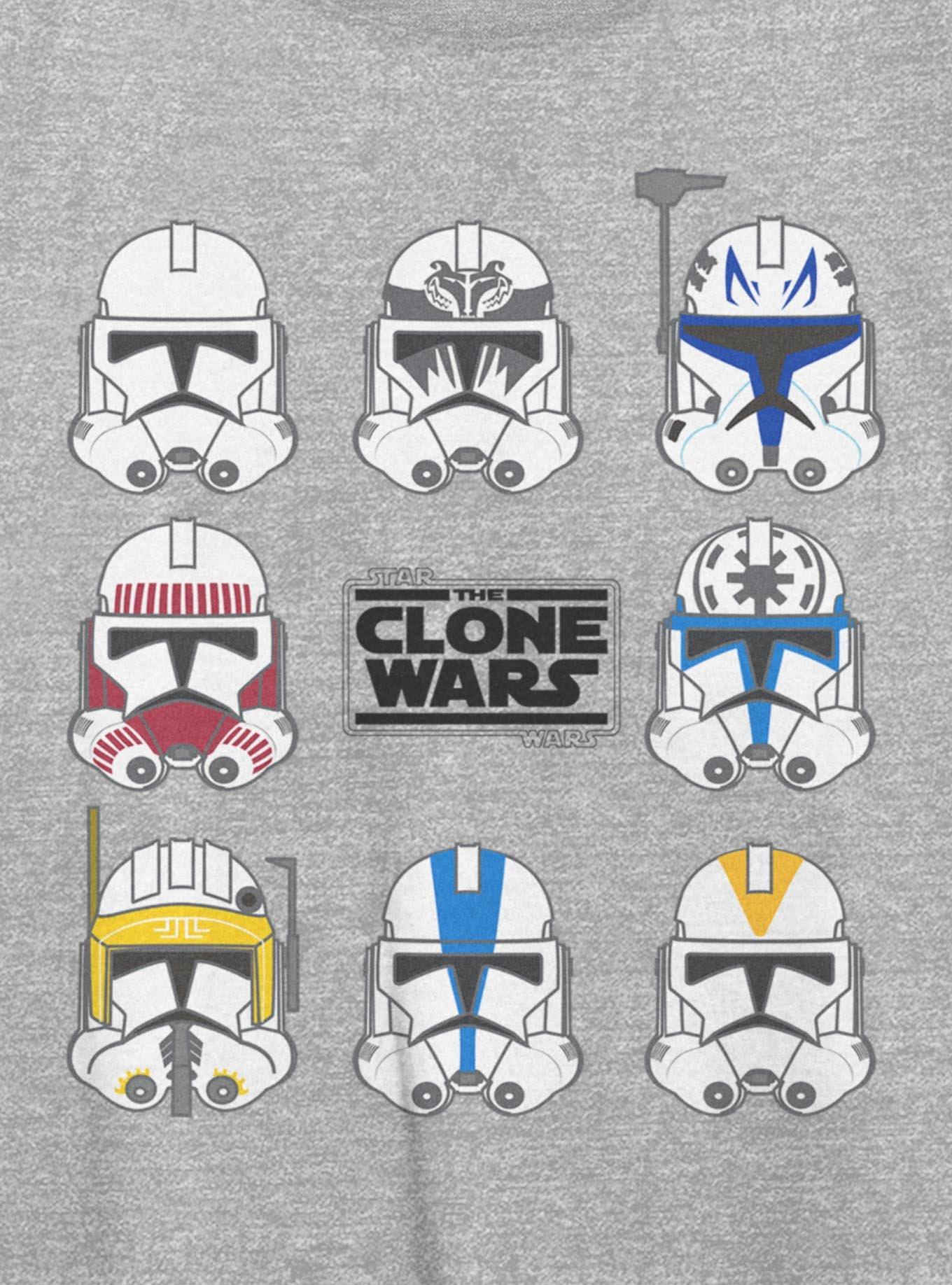 Disney Star Wars Clone Wars 8 Womens Oversized T-Shirt, ATH HTR, alternate - view 2