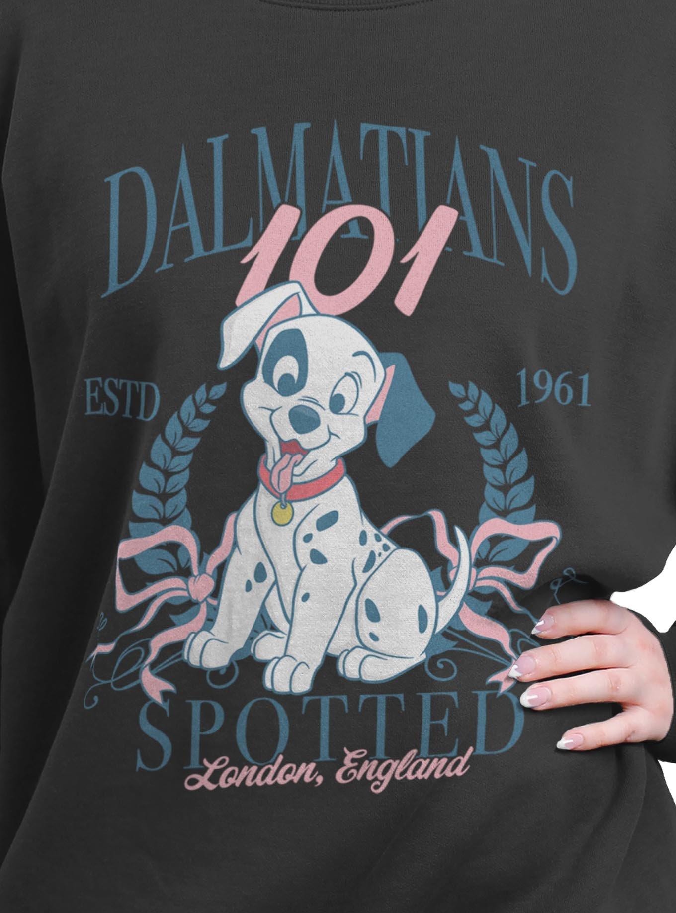 Disney 101 Dalmatians Puppy Prep Womens Oversized Sweatshirt
