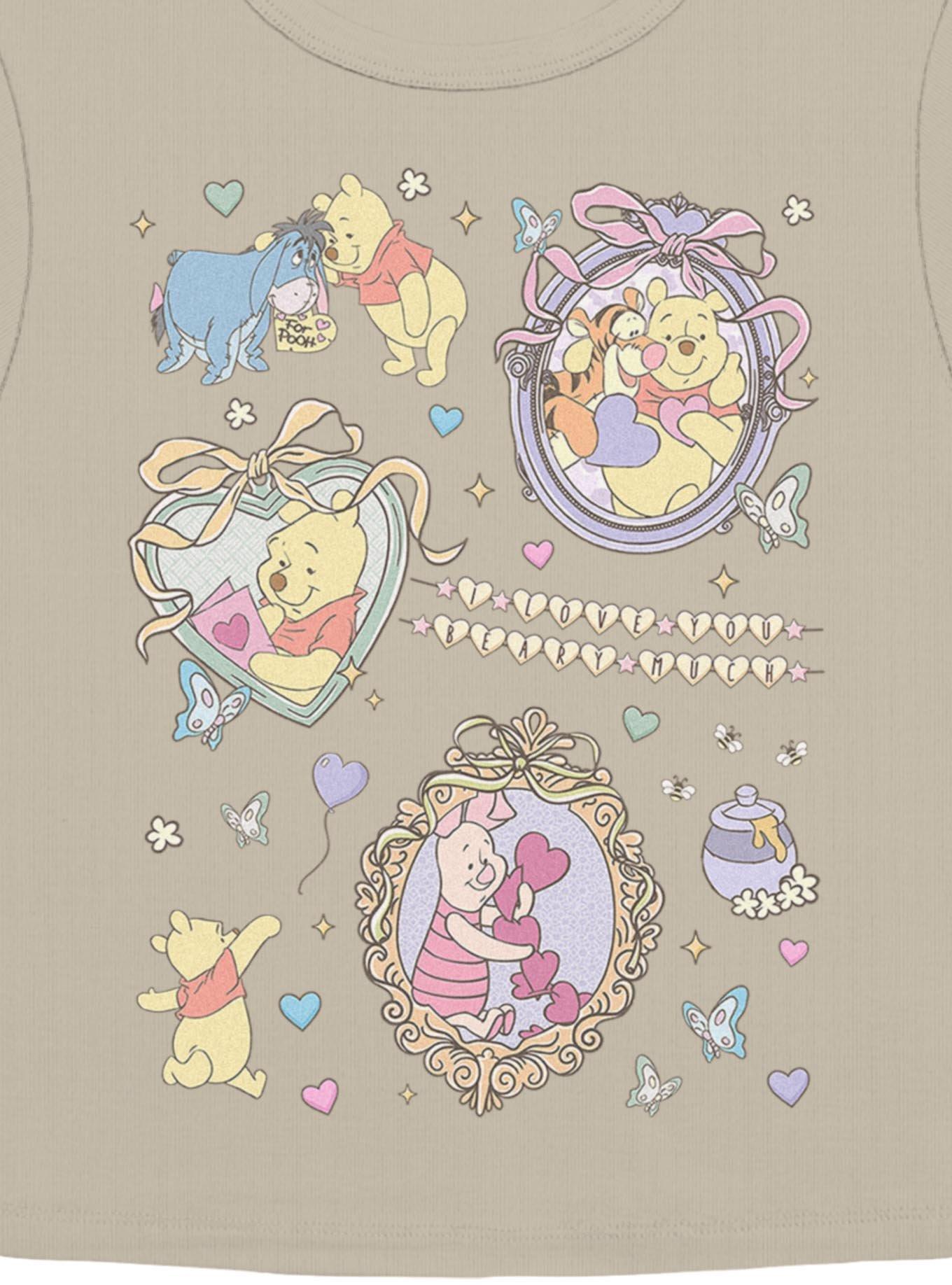 Disney Winnie The Pooh Friendship Collage Womens Baby Tee, , hi-res