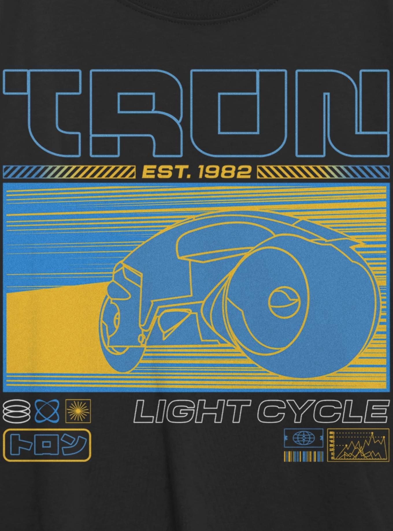Tron Light Cycle Futuristic Womens Oversized T-Shirt