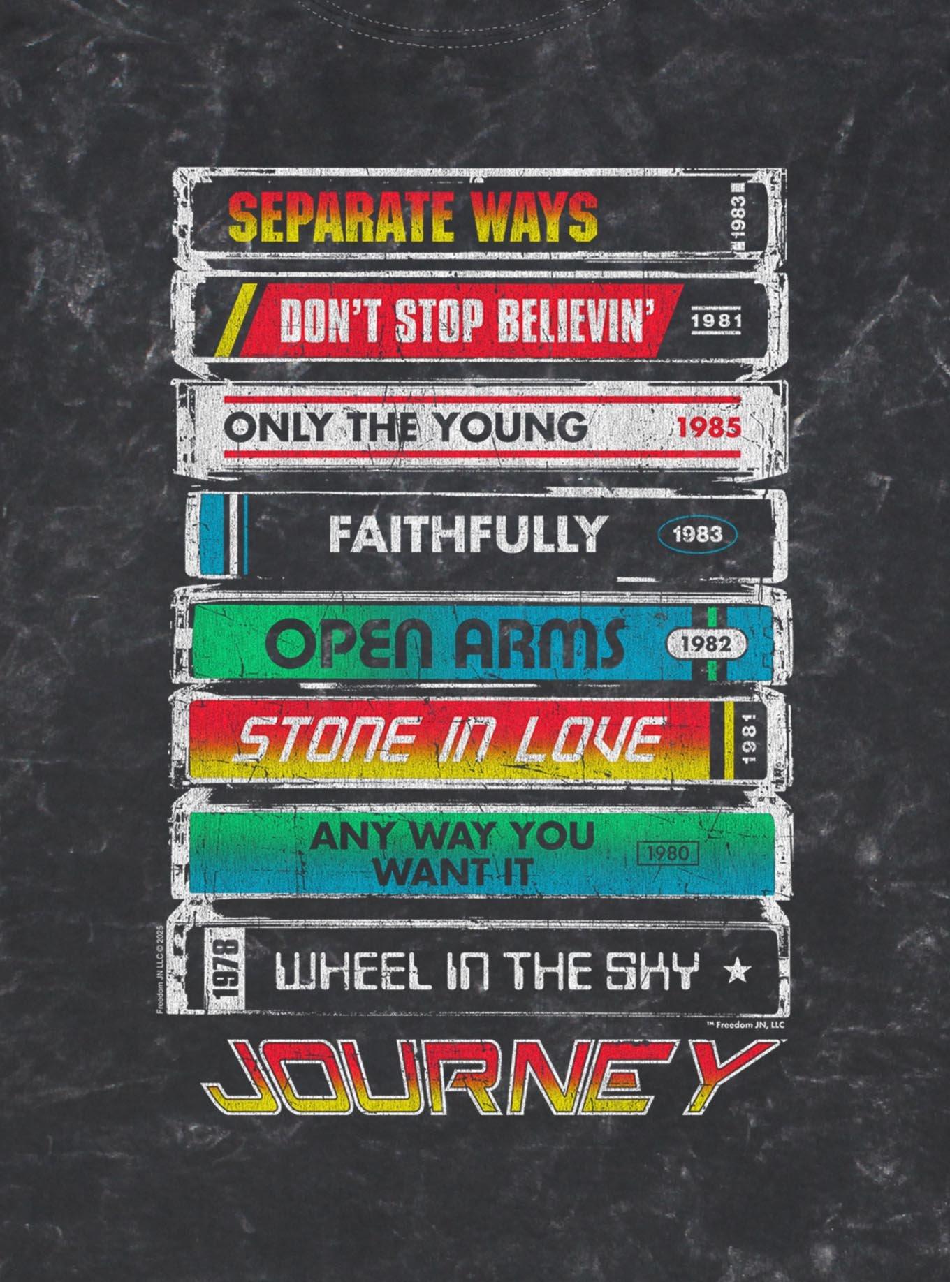 Journey Tape Deck Hits Mineral Wash T-Shirt, , hi-res