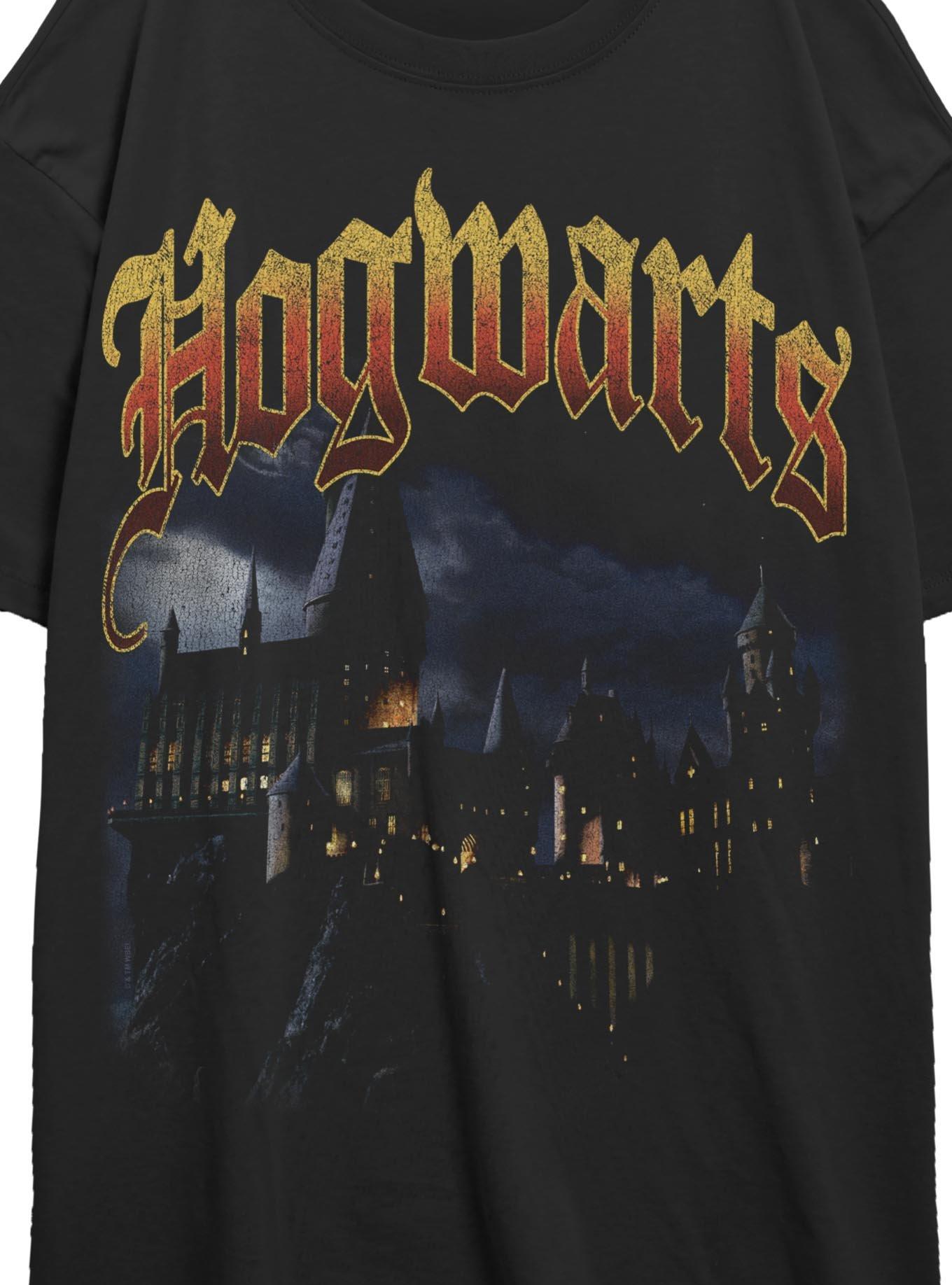 Harry Potter? Hogwarts Castle At Night Womens Oversized T-Shirt, , hi-res