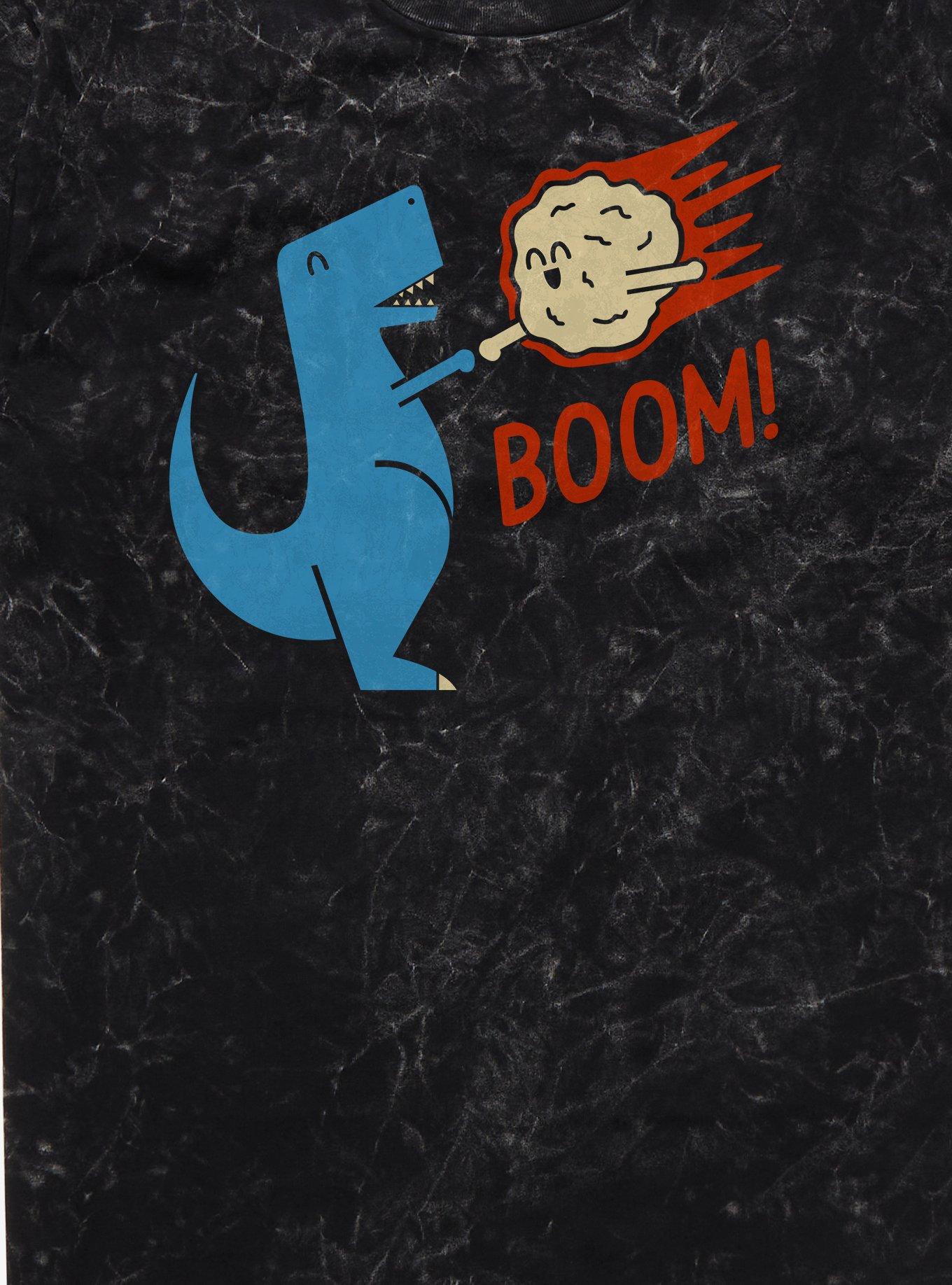 Boom Fist Bump Dinosaur Meteorite Mineral Wash T-Shirt, , hi-res