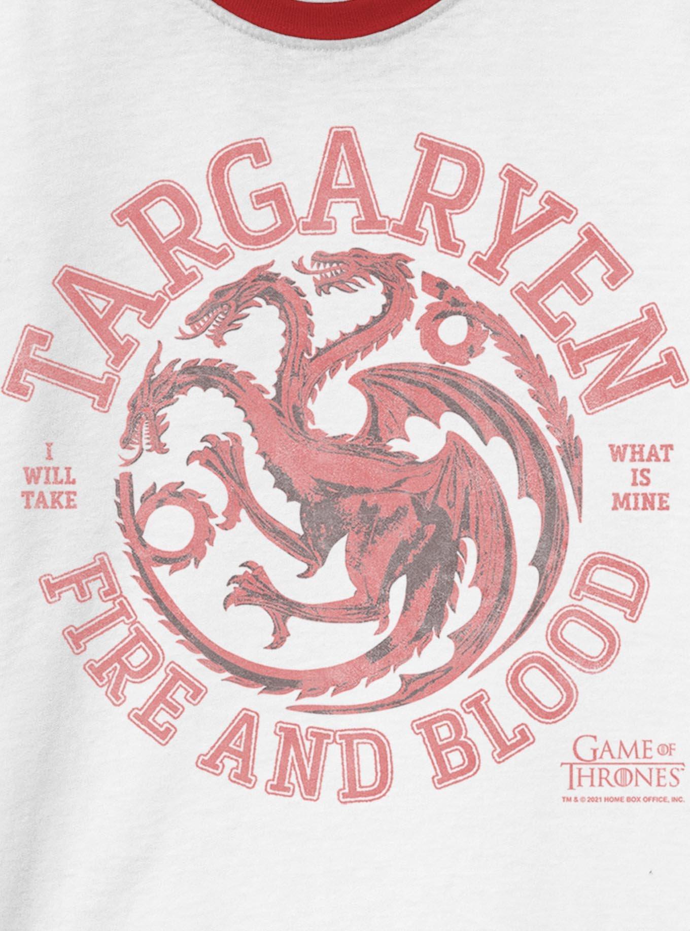 Game Of Thrones Collegiate Targaryen Ringer T-Shirt, , hi-res