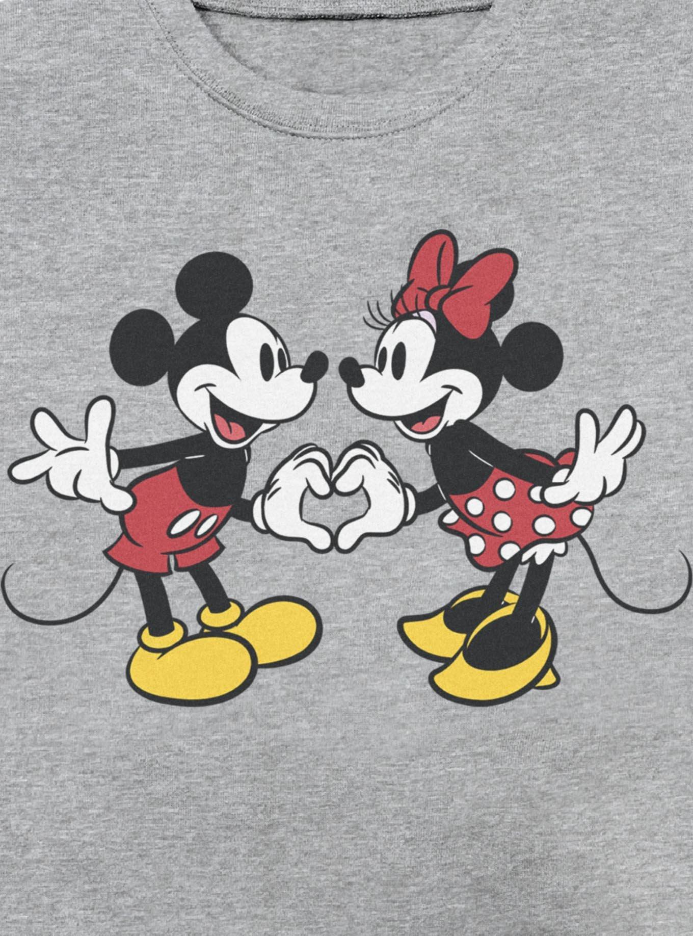 Disney Mickey Mouse Couple Heart Sweatshirt