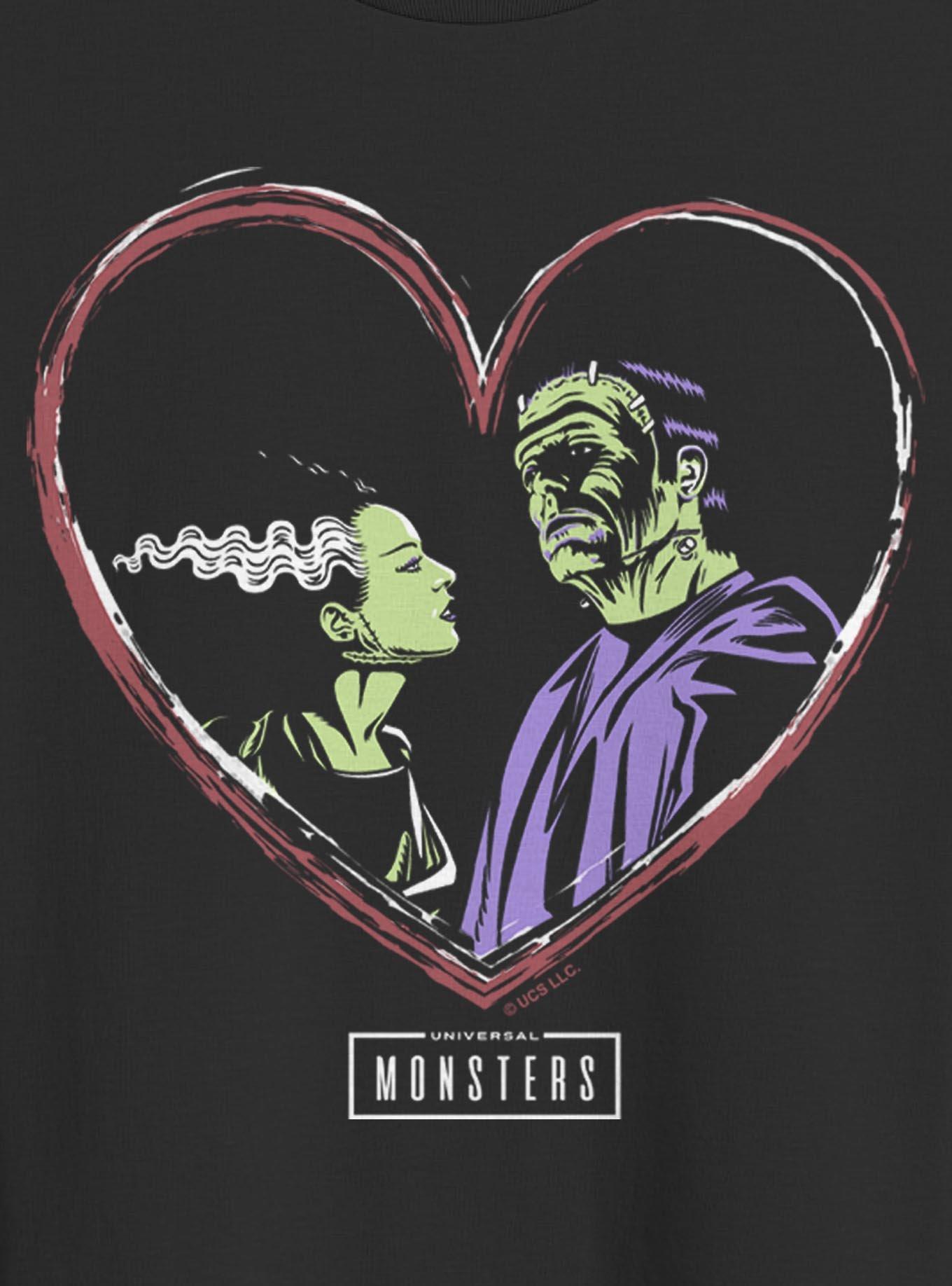 Universal Monsters Frankenstein & Bride Of Frankenstein Love T-Shirt, , hi-res