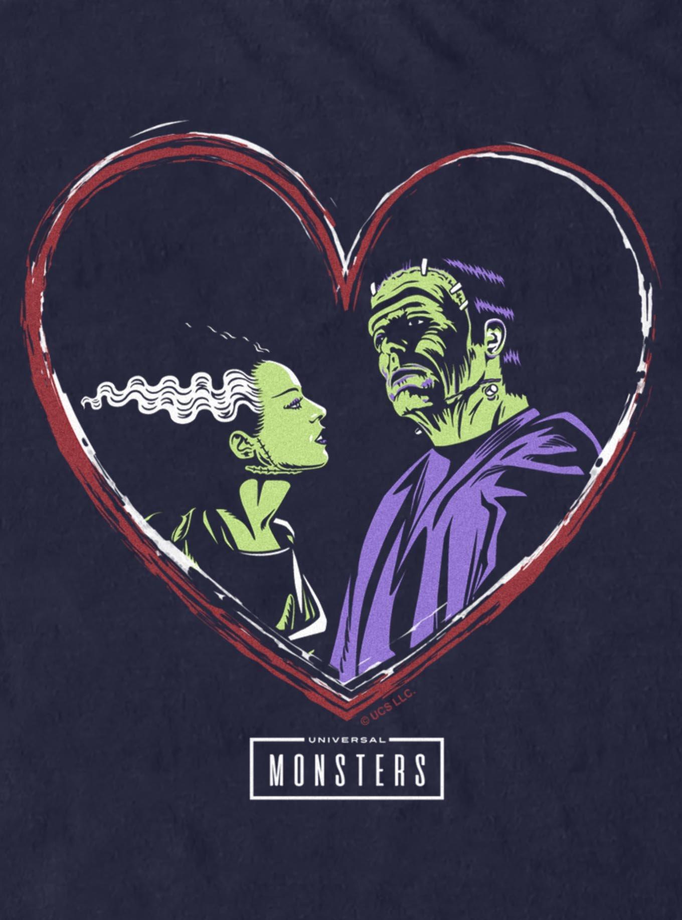 Universal Monsters Frankenstein & Bride Of Frankenstein Love T-Shirt, , hi-res