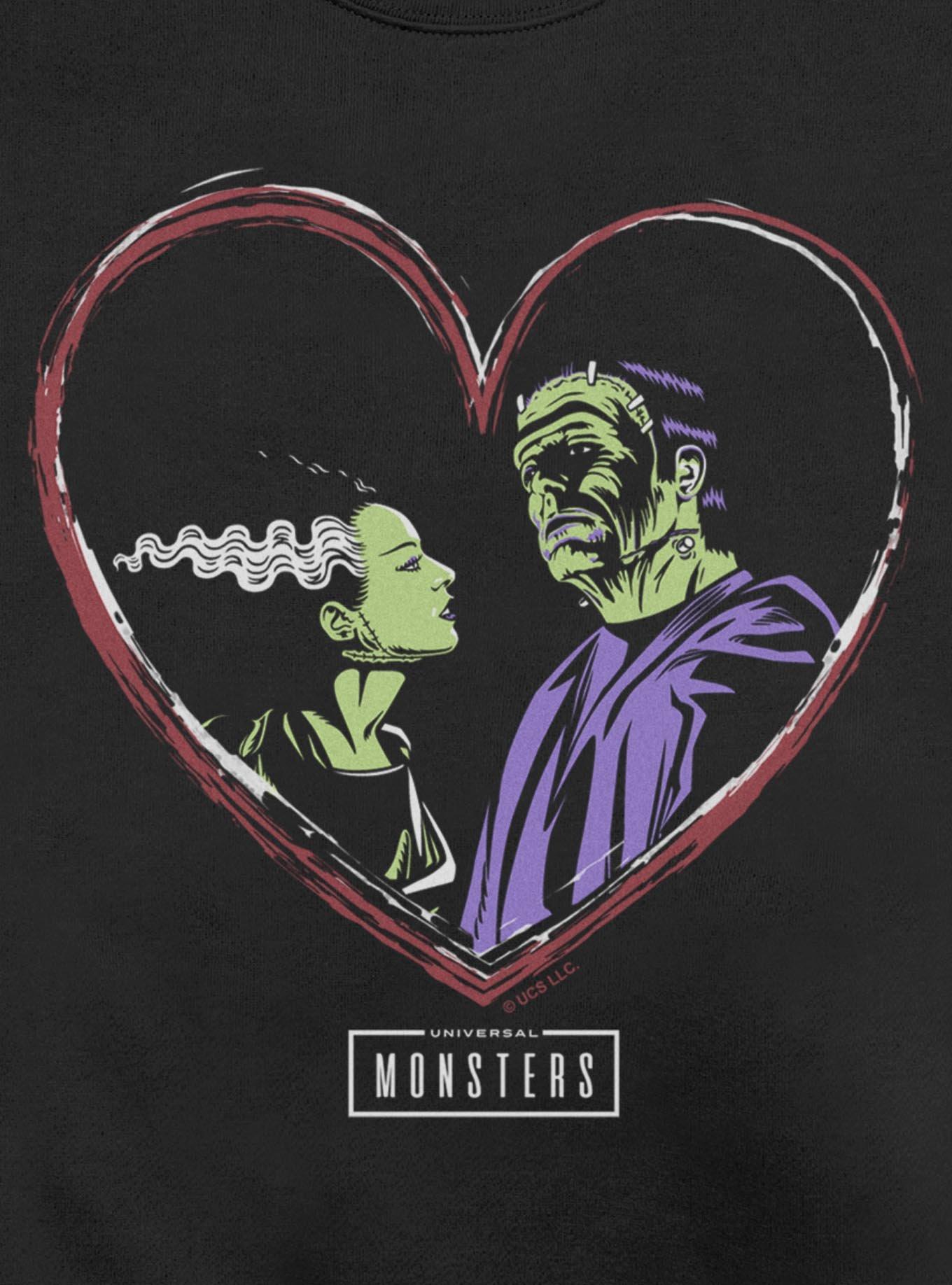 Universal Monsters Frankenstein & Bride Of Frankenstein Love Sweatshirt, , hi-res