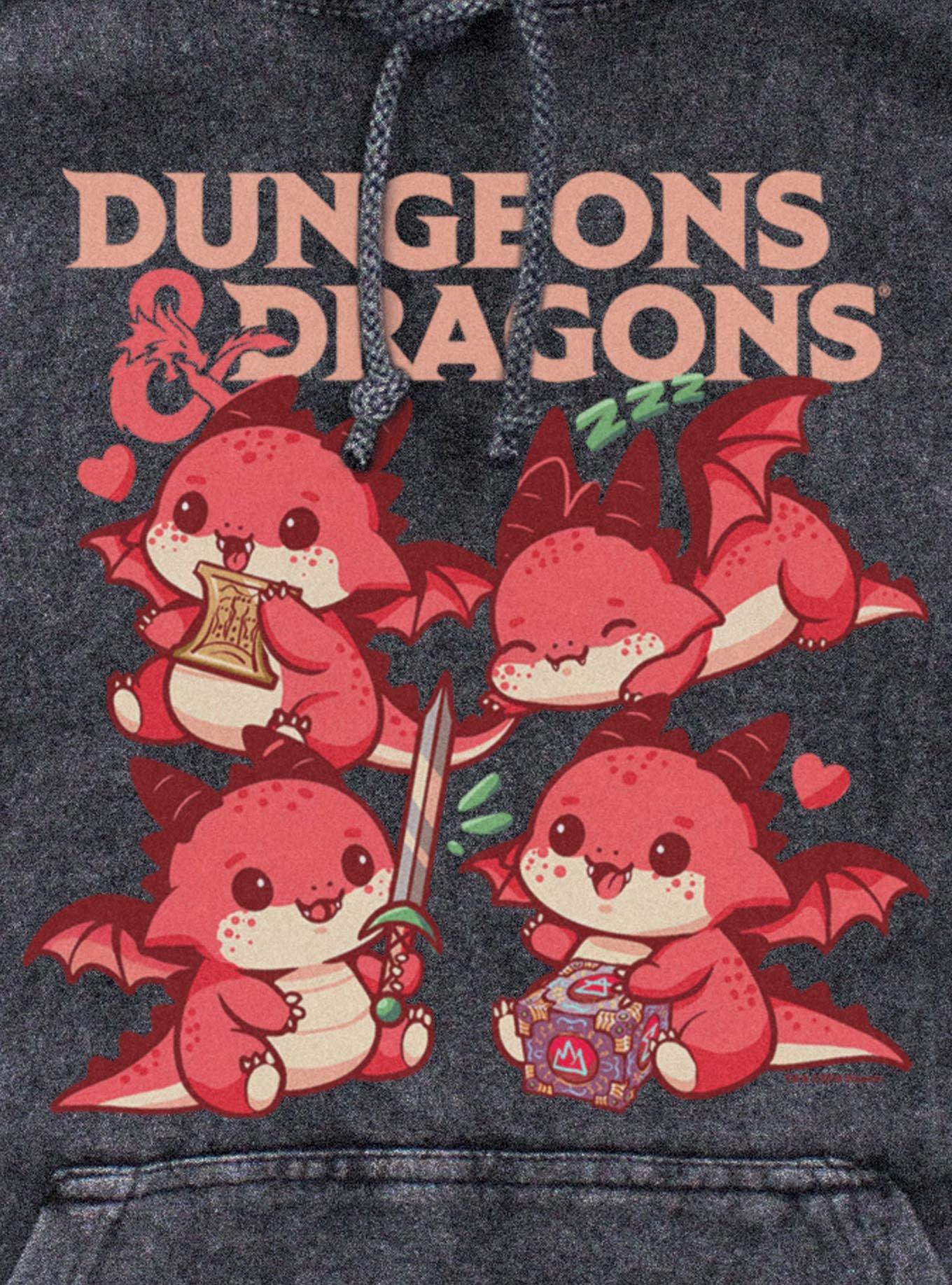 Dungeons & Dragons Dragon Cutes Mineral Wash Hoodie, , hi-res