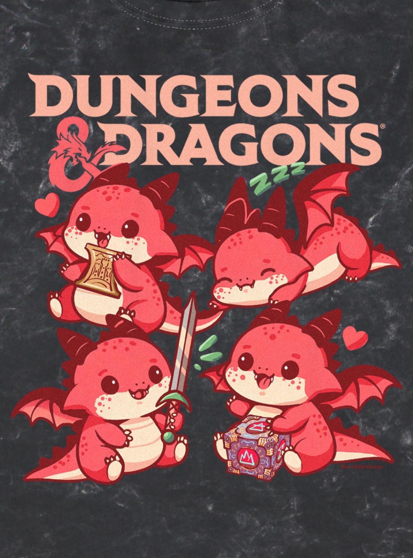 Dungeons & Dragons Dragon Cutes Mineral Wash T-Shirt