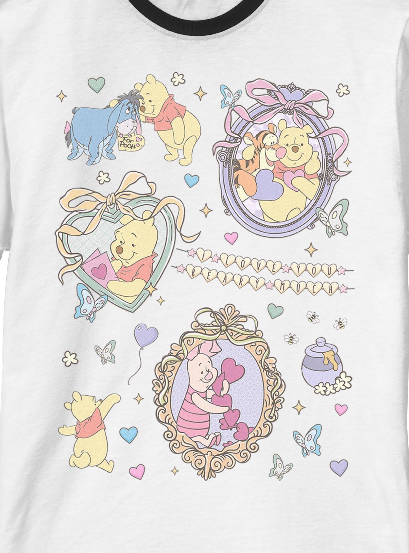 Disney Winnie The Pooh Friendship Collage Ringer T-Shirt