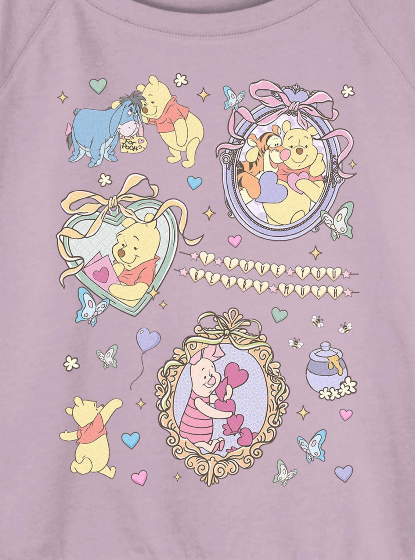Disney Winnie The Pooh Friendship Collage Womens Slouchy Sweatshirt, , hi-res