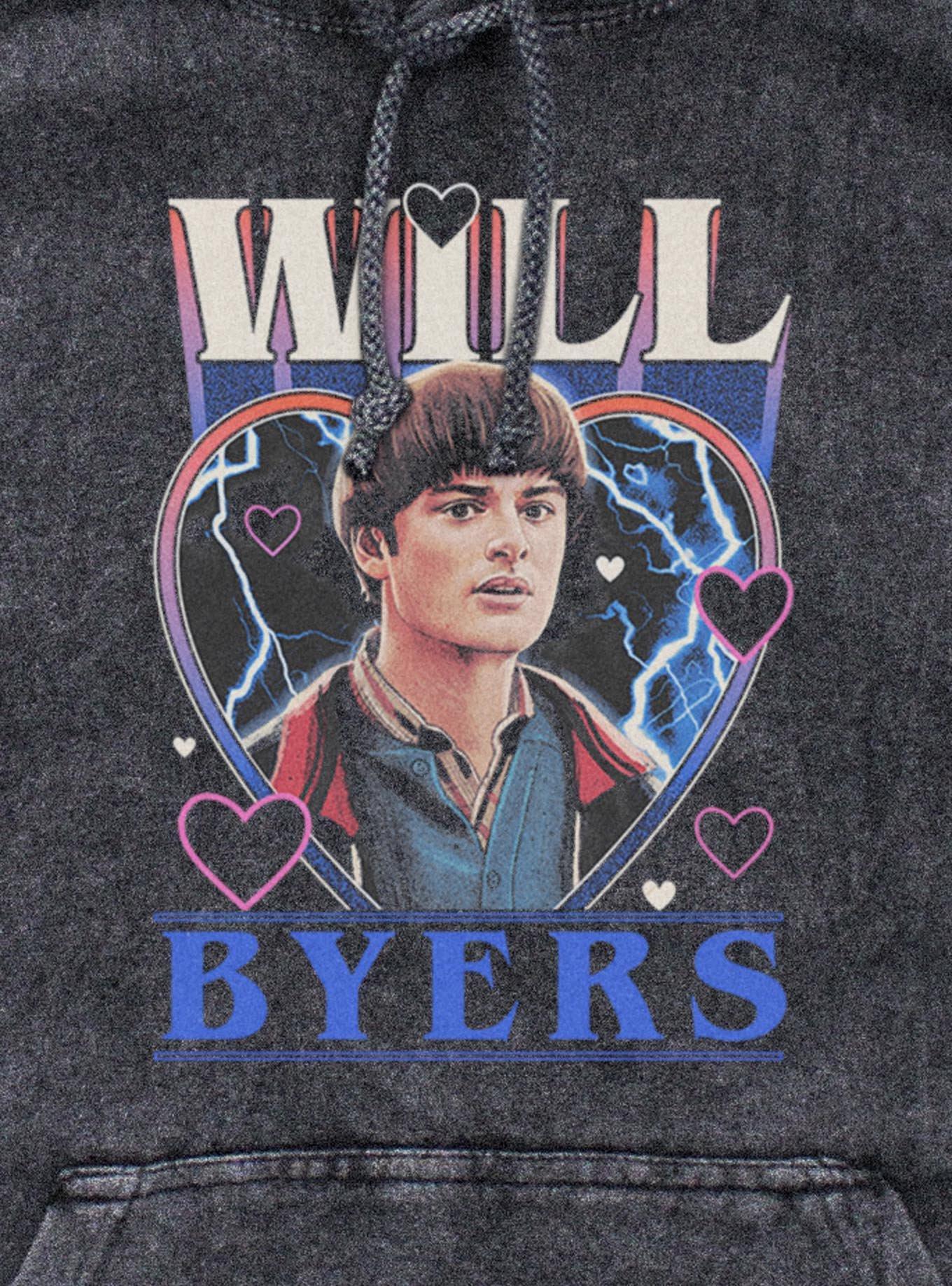 Stranger Things Willy Foreally Mineral Wash Hoodie