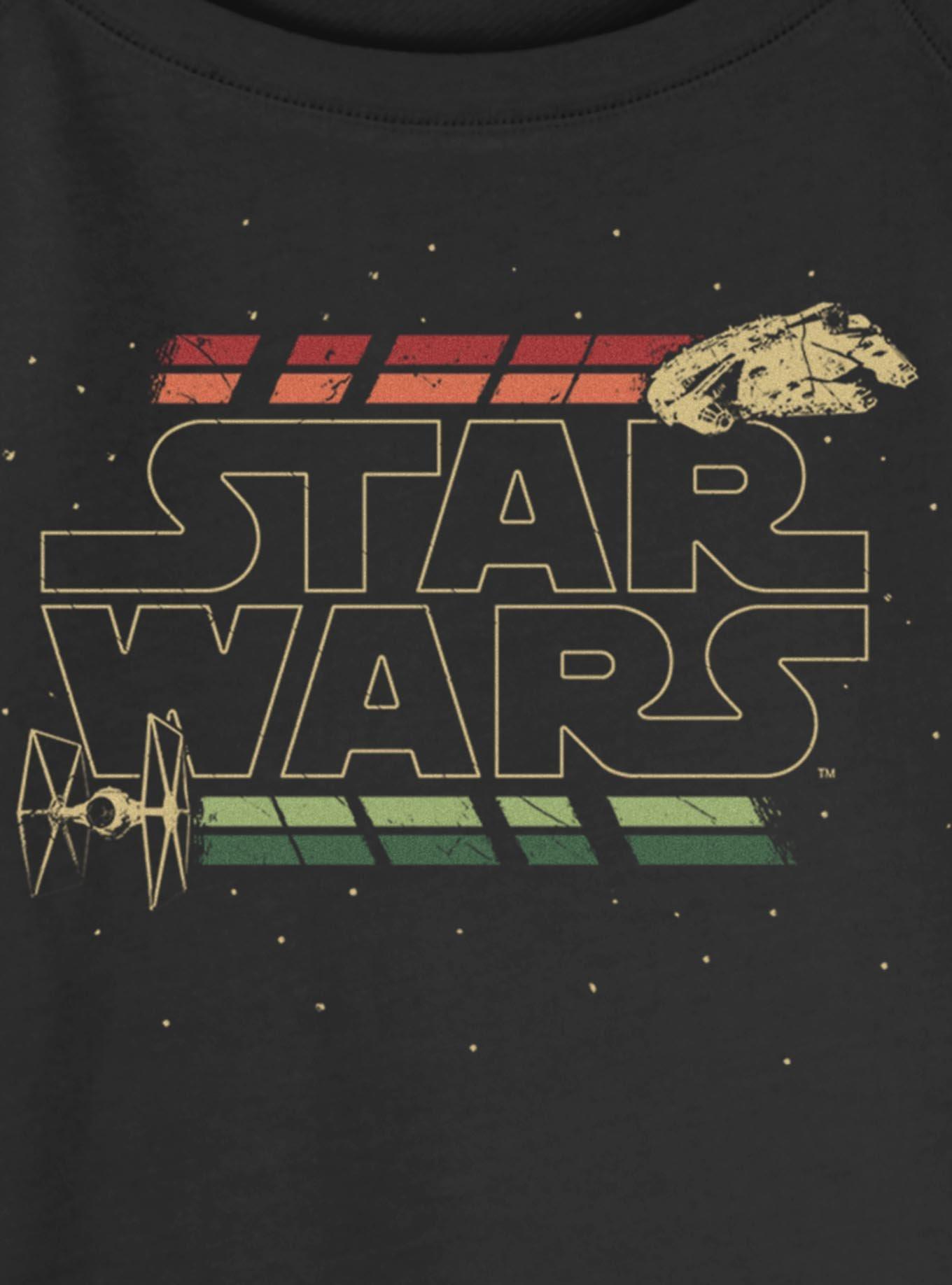 Disney Star Wars Retro Womens Slouchy Sweatshirt