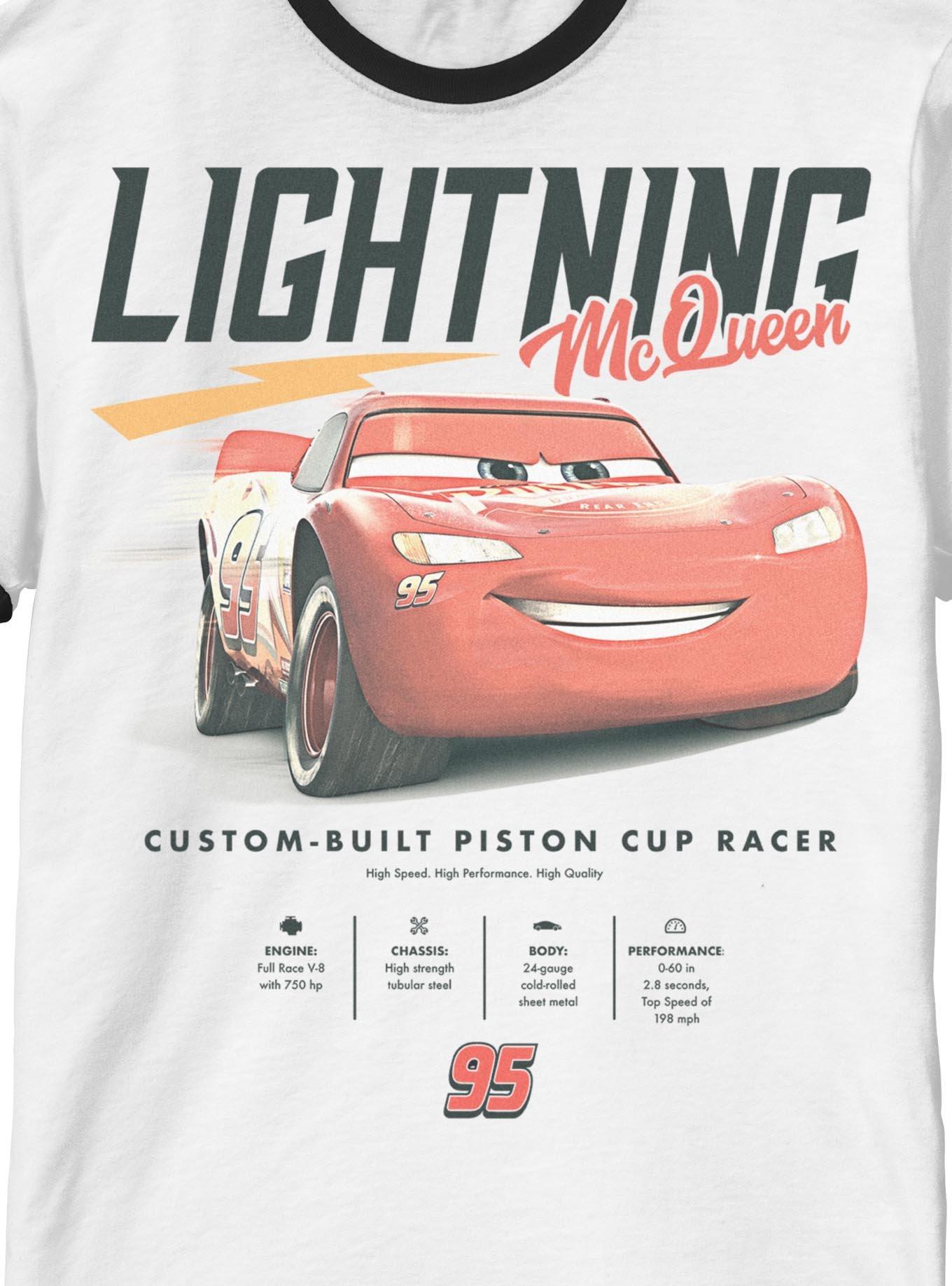 Disney Pixar Cars Lightning McQueen Stats Ringer T-Shirt, , hi-res
