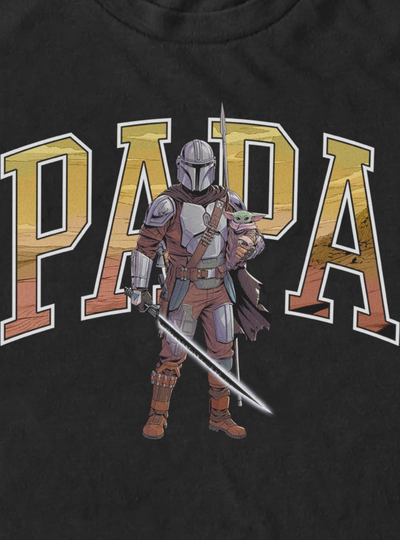Star Wars The Mandalorian Papa Mando Collegiate T-Shirt, , hi-res