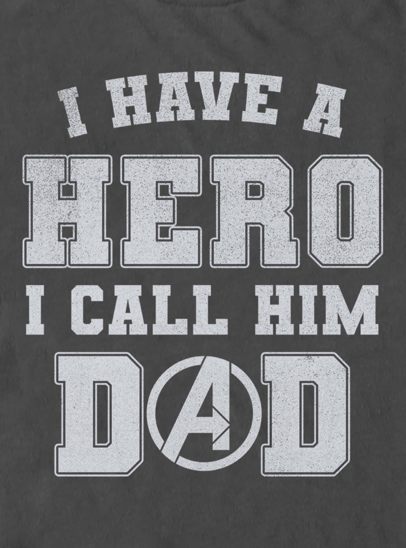 Marvel Avengers Dad Is A Hero T-Shirt, , hi-res