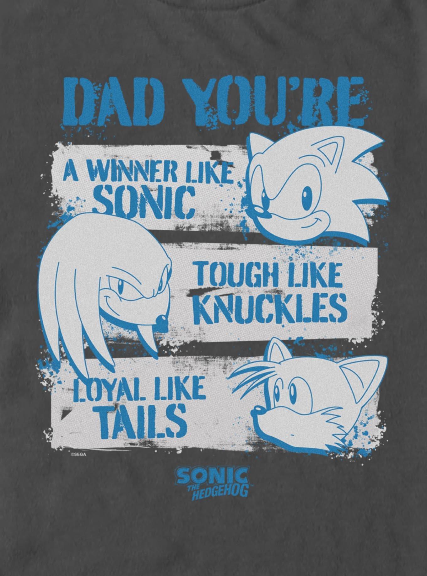 Sonic The Hedgehog Dad Attributes T-Shirt