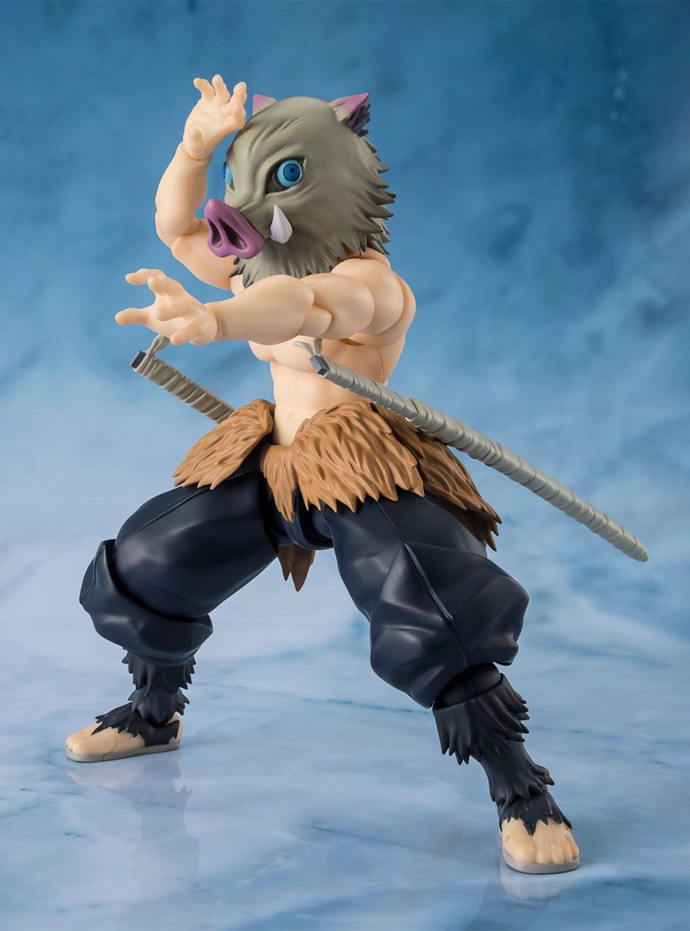 Bandai Namco Demon Slayer: Kimetsu no Yaiba S.H.Figuarts Inosuke Hashibira Figure, , alternate - view 3