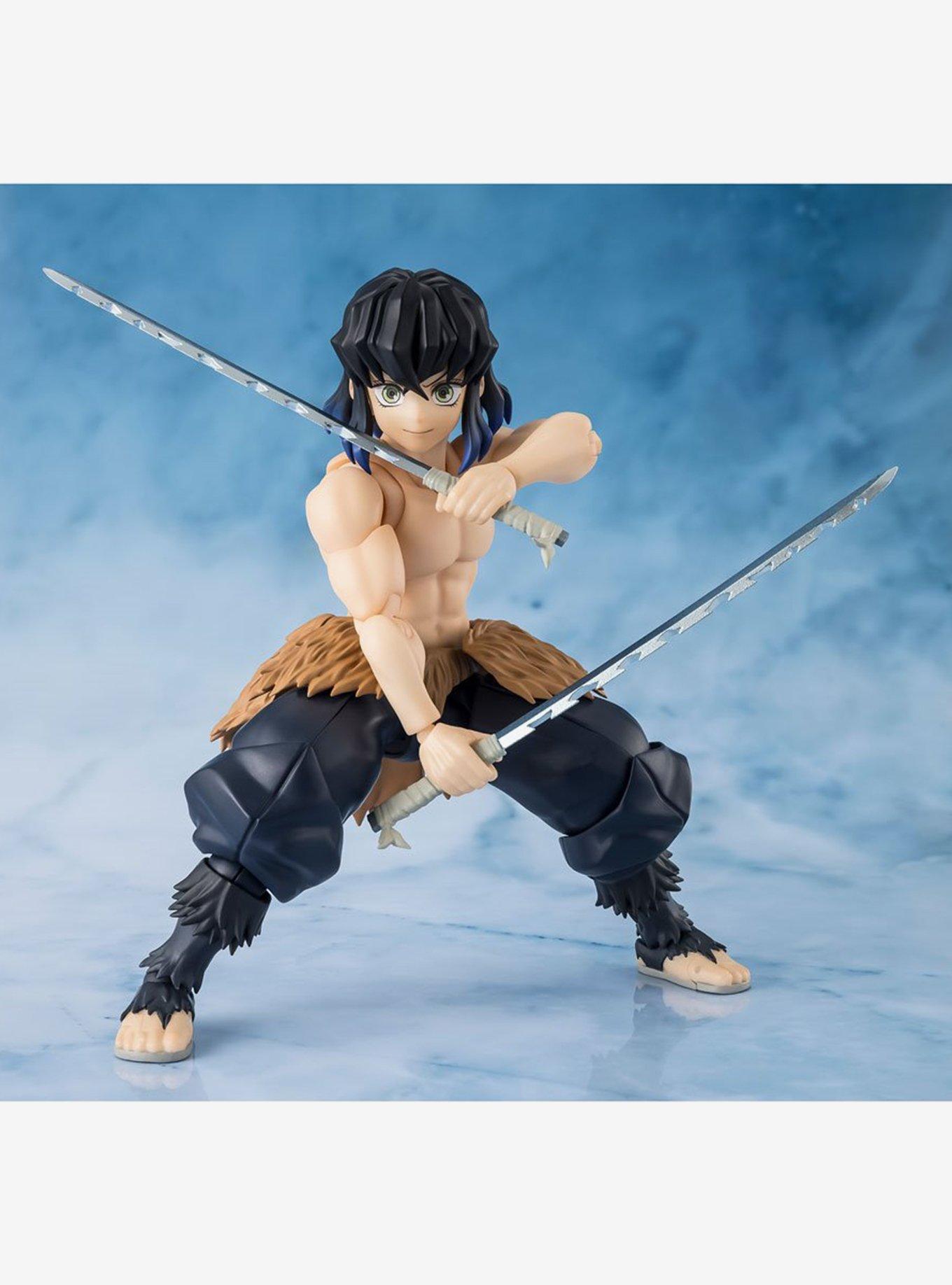 Bandai Namco Demon Slayer: Kimetsu no Yaiba S.H.Figuarts Inosuke Hashibira Figure, , alternate - view 4