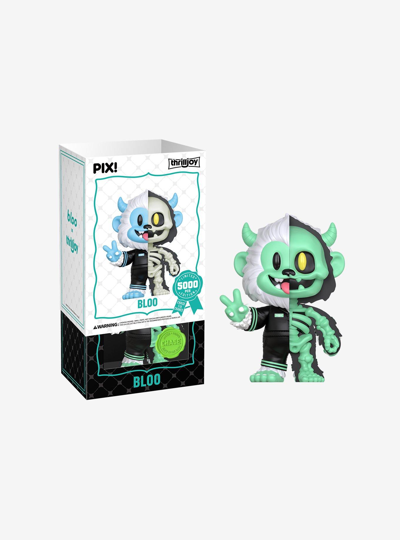 Thrilljoy Skeleton Bloo Pix! Vinyl Figure, , alternate - view 3