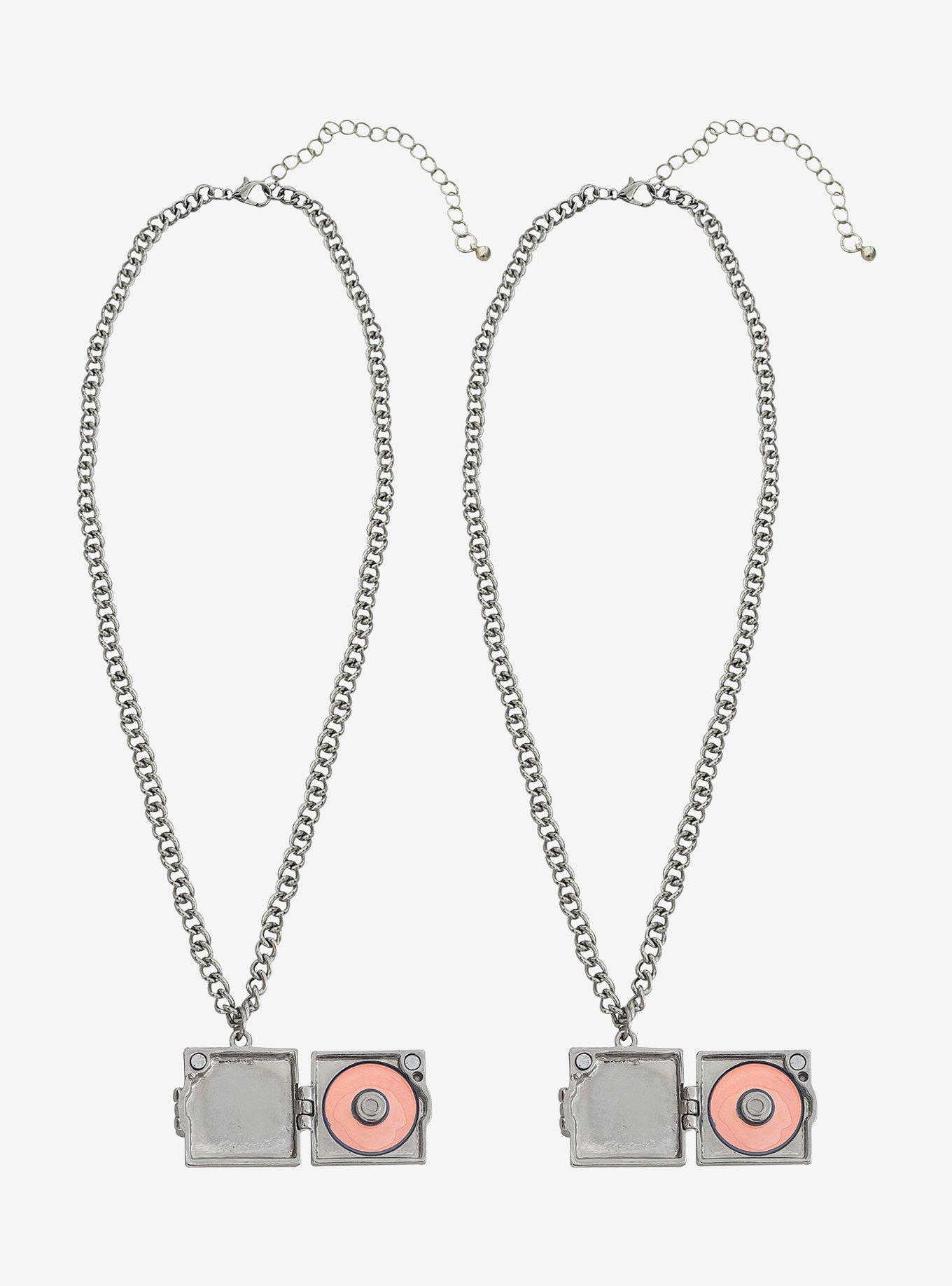 Social Collision CD Locket Best Friend Necklace Set, , alternate - view 3
