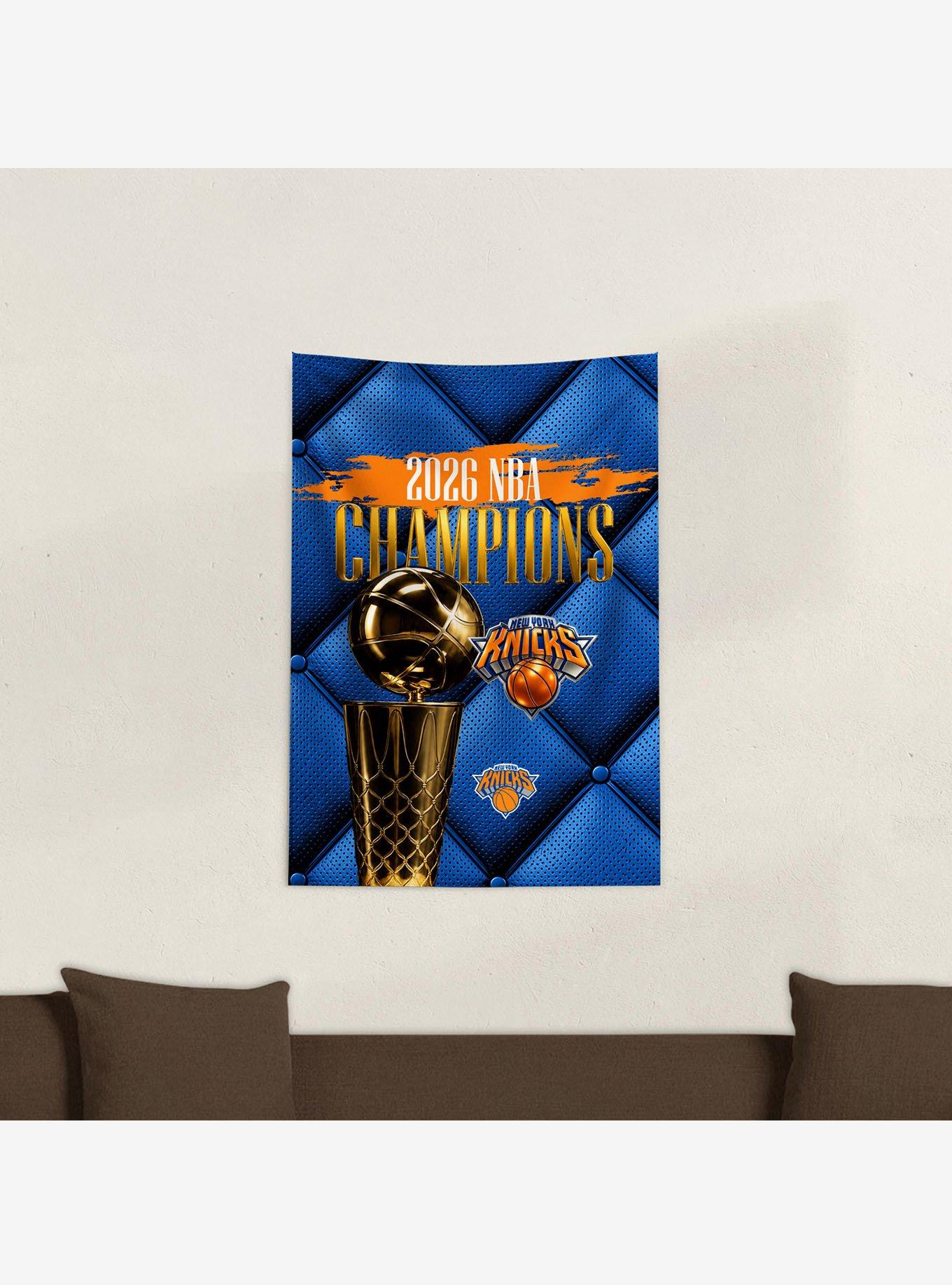 New York Knicks 2026 NBA Champions Gilded Tapestry, , alternate - view 3