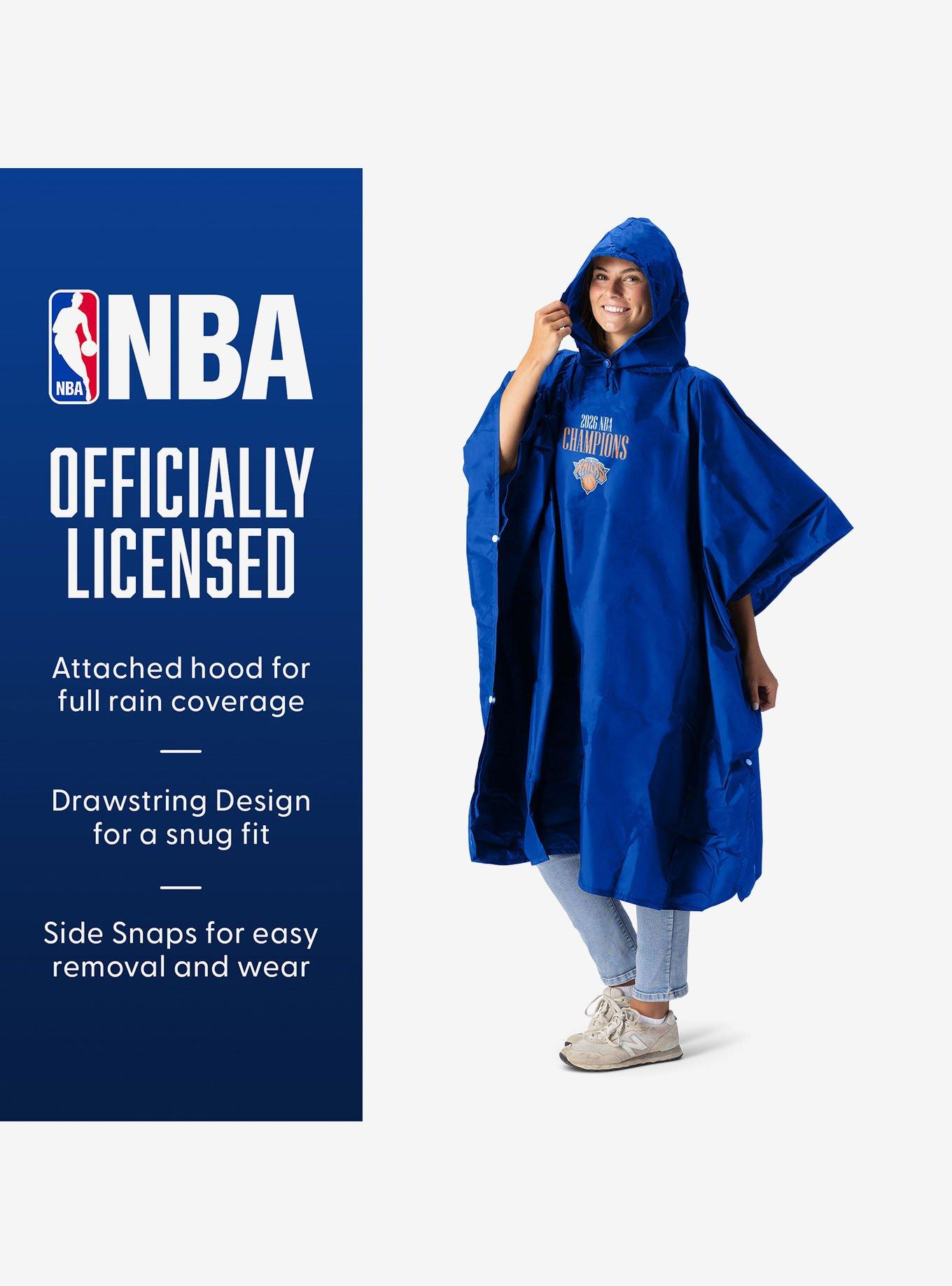 New York Knicks 2026 NBA Champions Regal Royal Rain Poncho with Mesh Bag, , alternate - view 5