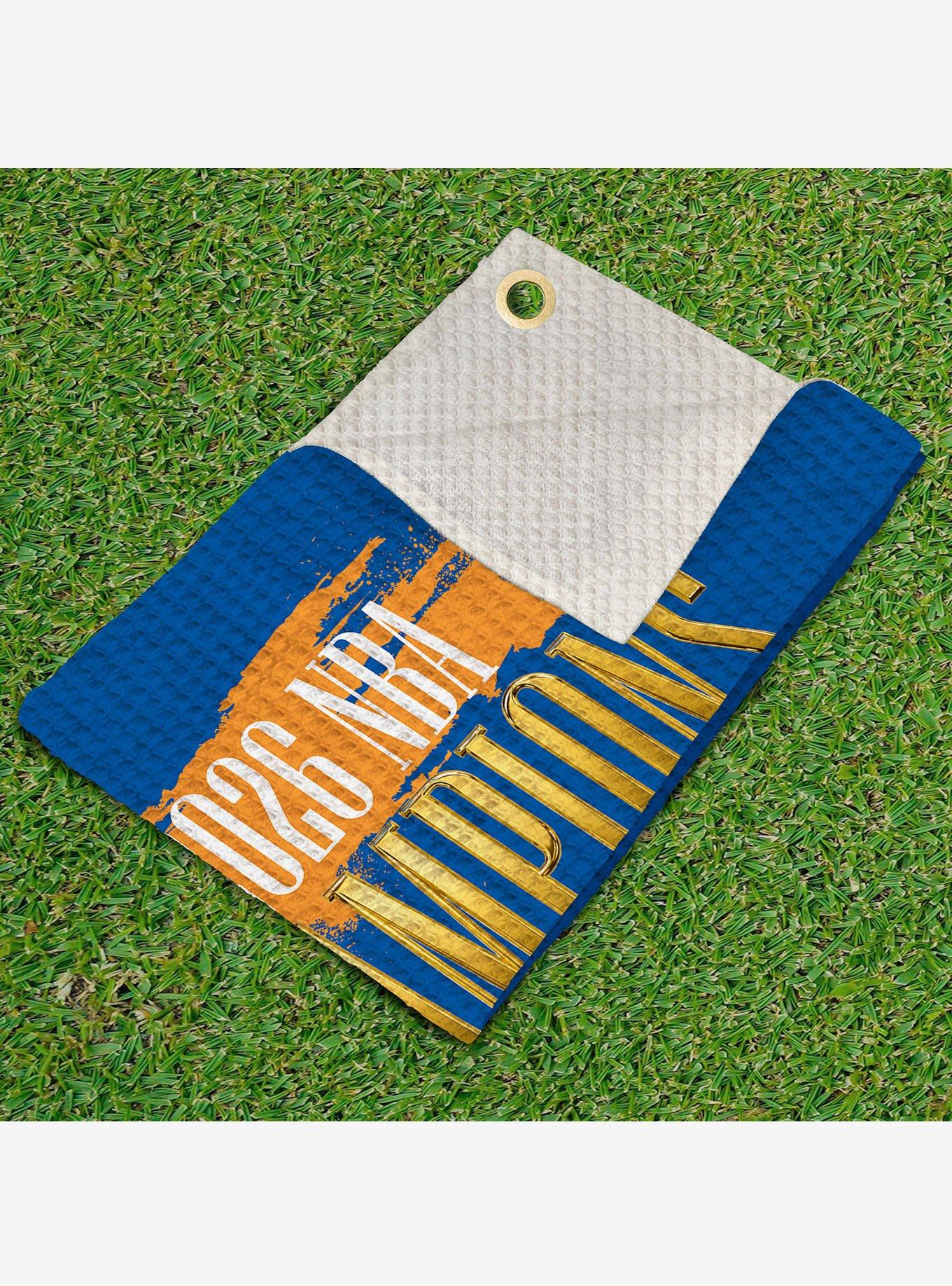 New York Knicks 2026 NBA Champions Pinnacle Waffle Printed Golf Towel, , alternate - view 3