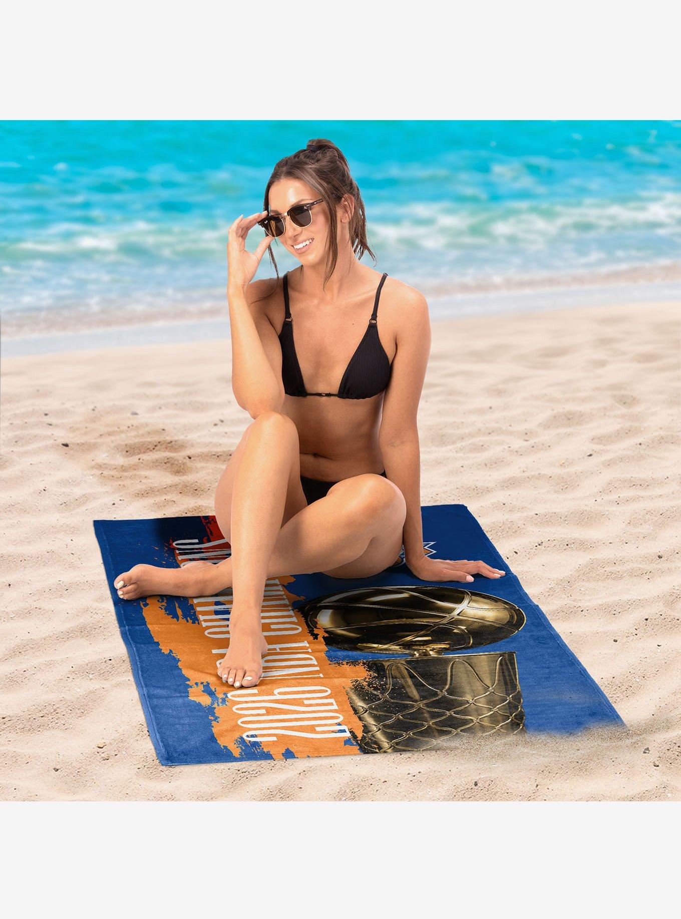 New York Knicks 2026 NBA Champions Exalted Beach Towel, , hi-res