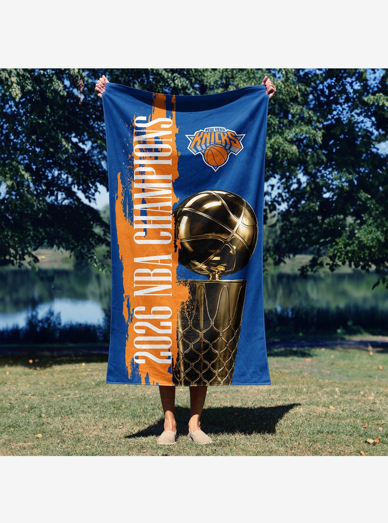 New York Knicks 2026 NBA Champions Exalted Beach Towel, , alternate - view 4