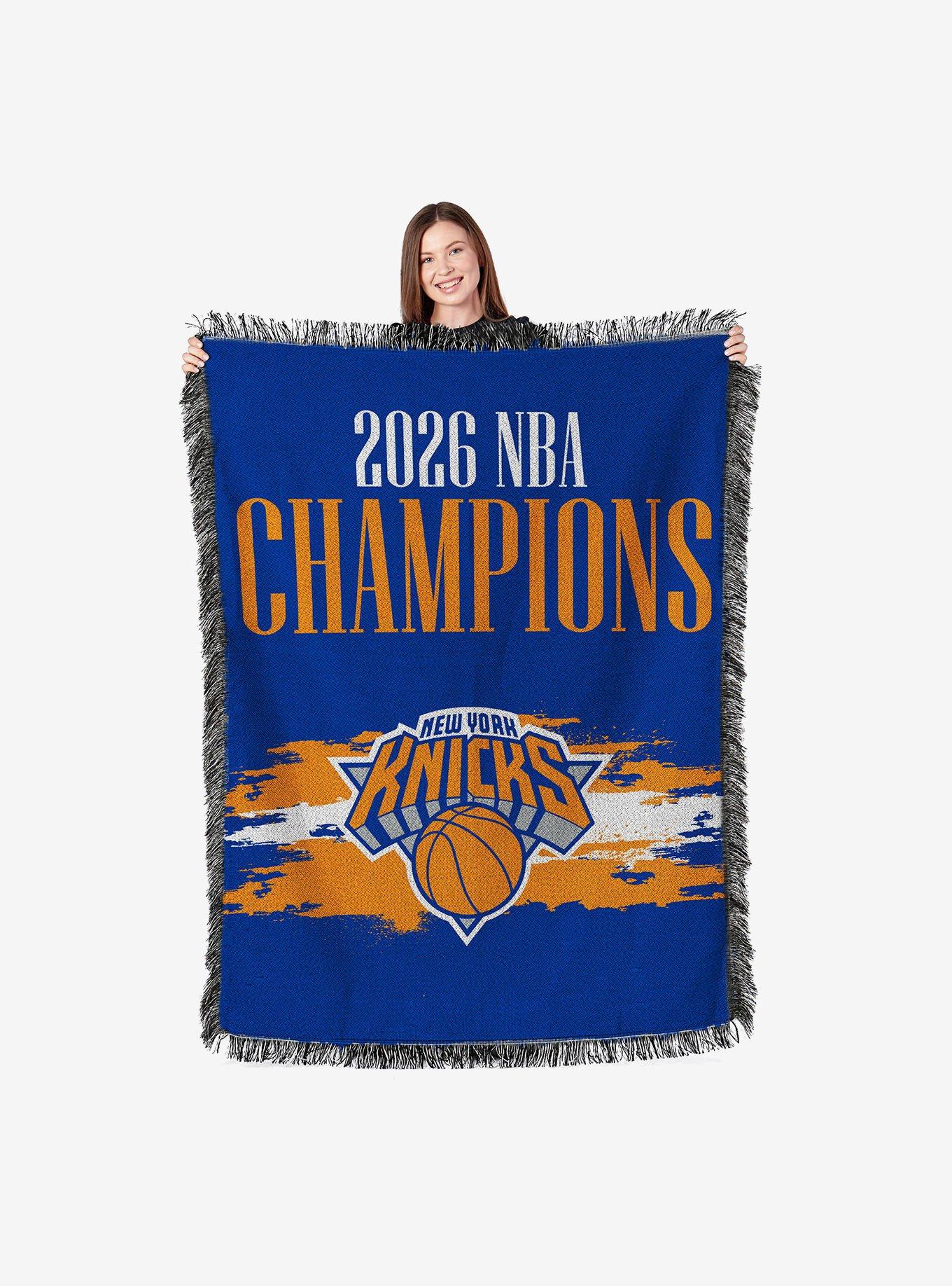 New York Knicks 2026 NBA Champions Opulent Woven Tapestry, , hi-res