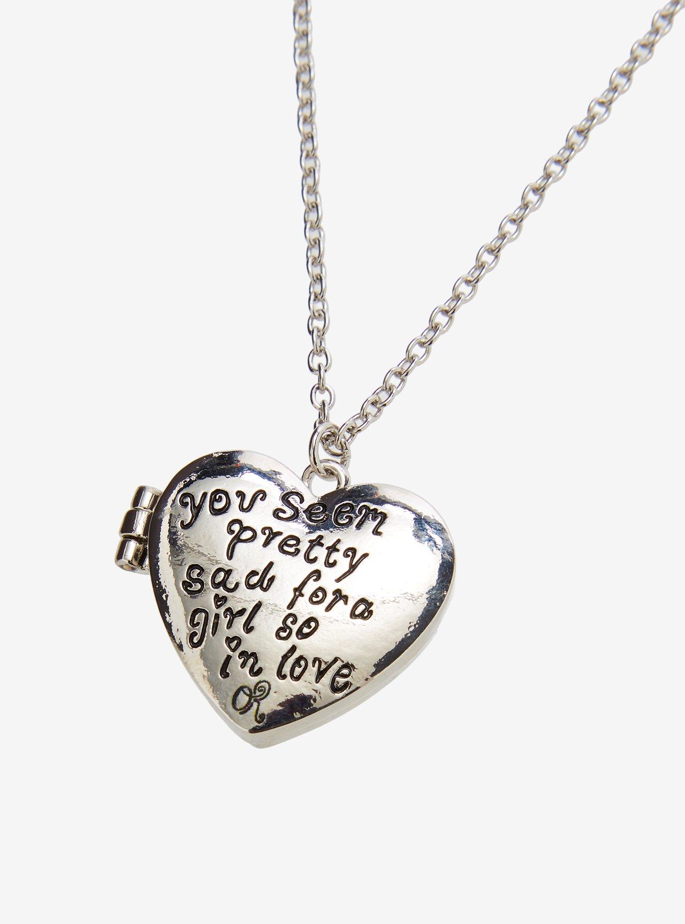 Olivia Rodrigo Heart Locket Necklace, , alternate - view 3