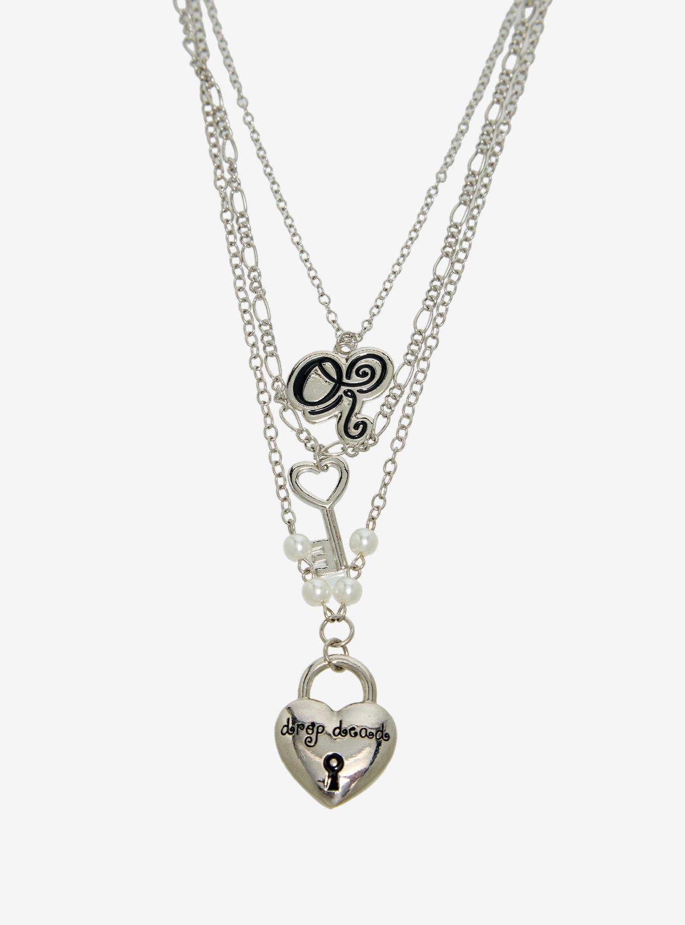 Olivia Rodrigo Heart Lock & Key Necklace Set, , alternate - view 3