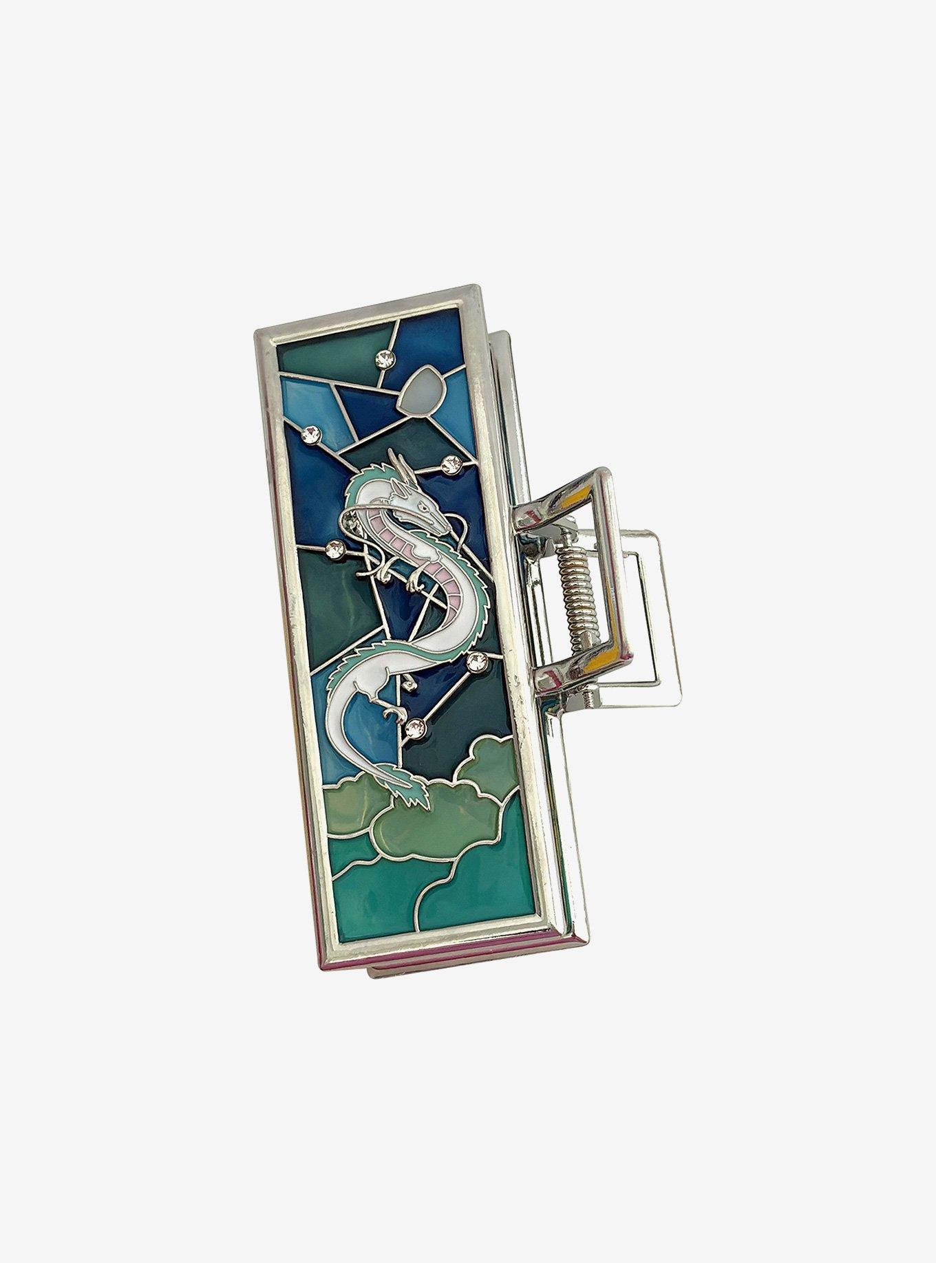 Studio Ghibli&reg; Spirited Away Haku Stained Glass Claw Hair Clip, , alternate - view 2