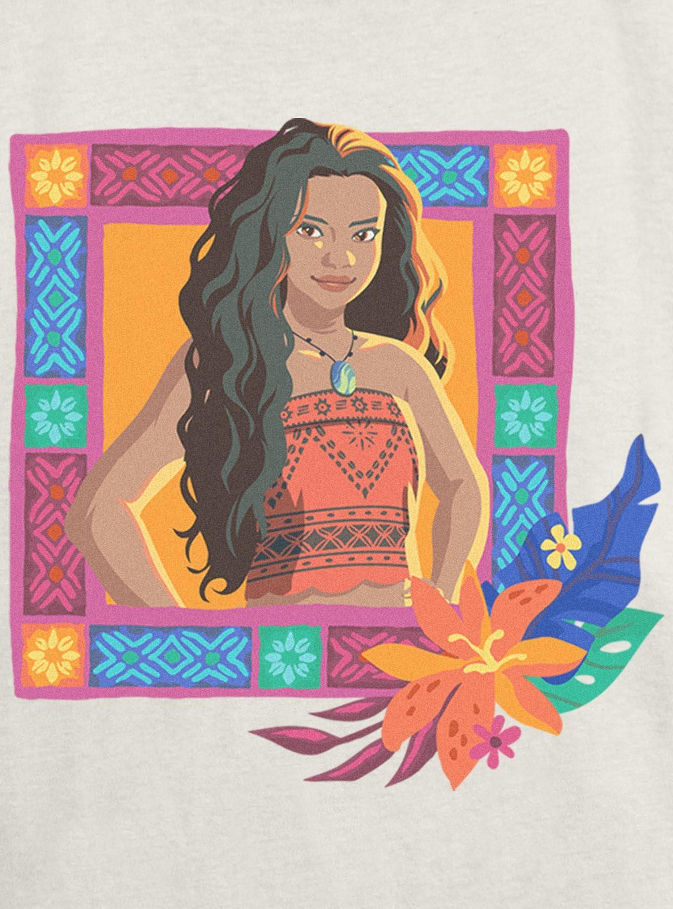 Disney Moana Live Action Framed Womens Skimmer T-Shirt