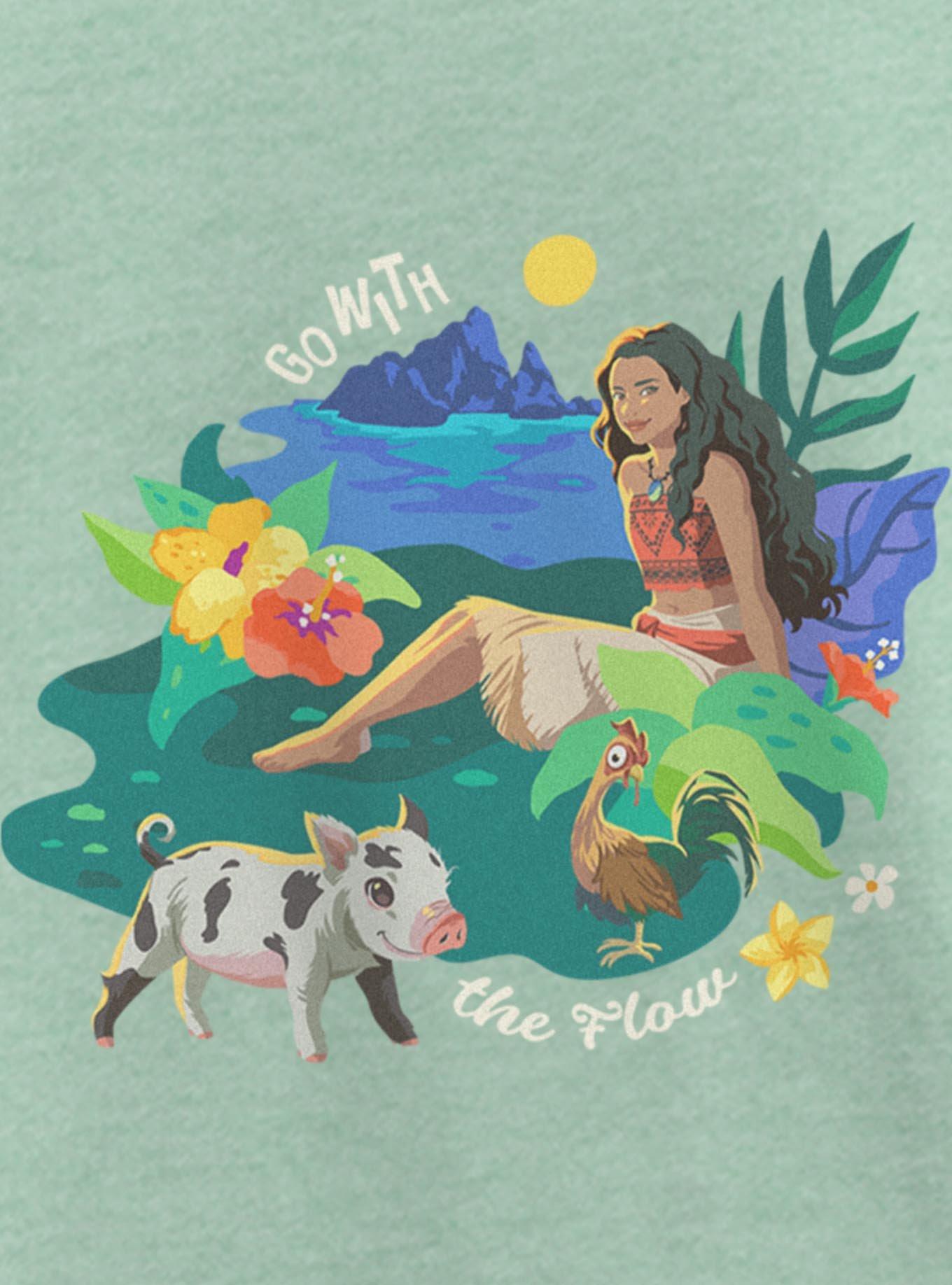 Disney Moana Live Action Go With The Flow Youth Girls T-Shirt