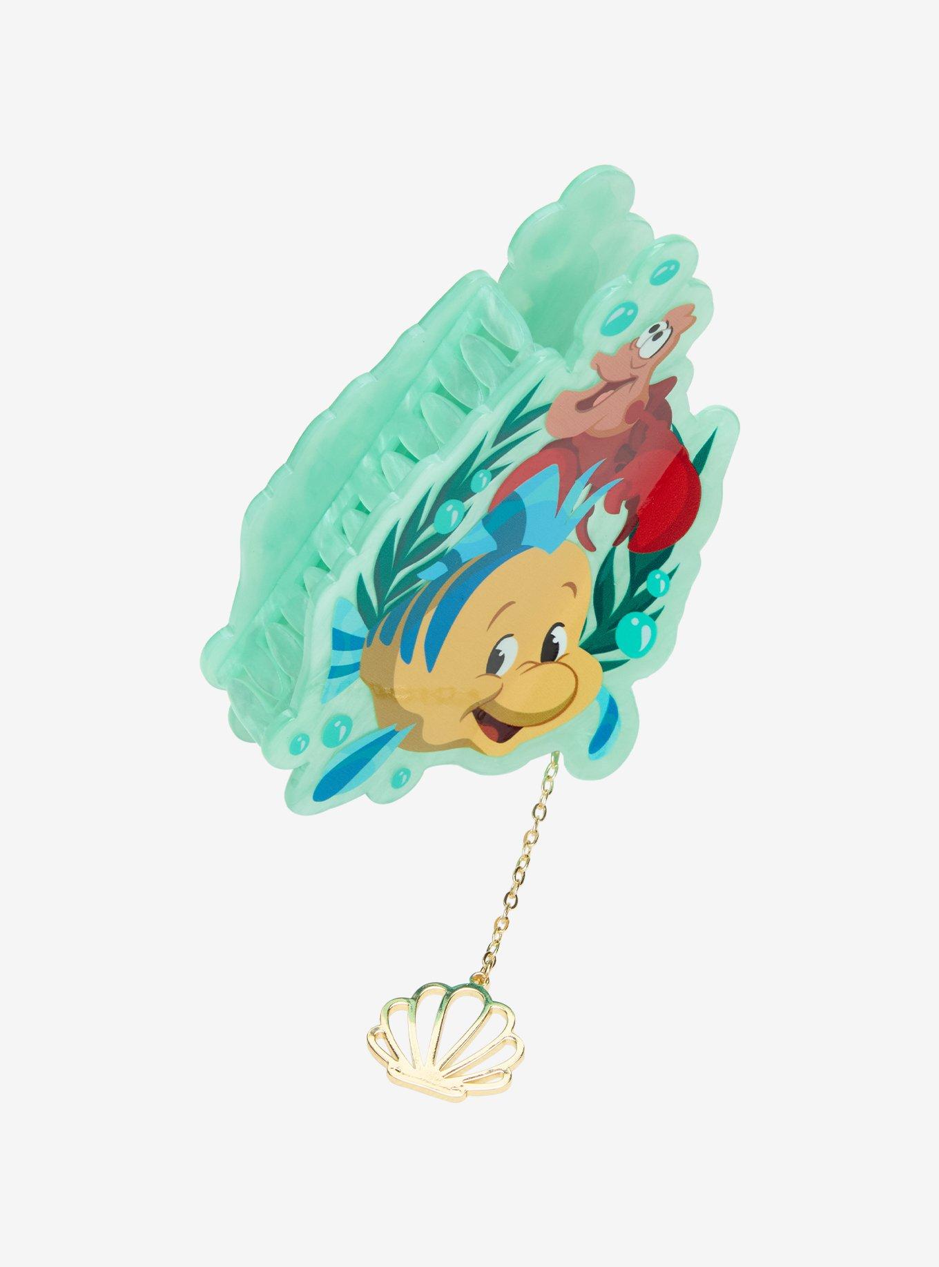Disney Princess The Little Mermaid Flounder & Sebastian Claw Clip with Charm - BoxLunch Exclusive, , alternate - view 3