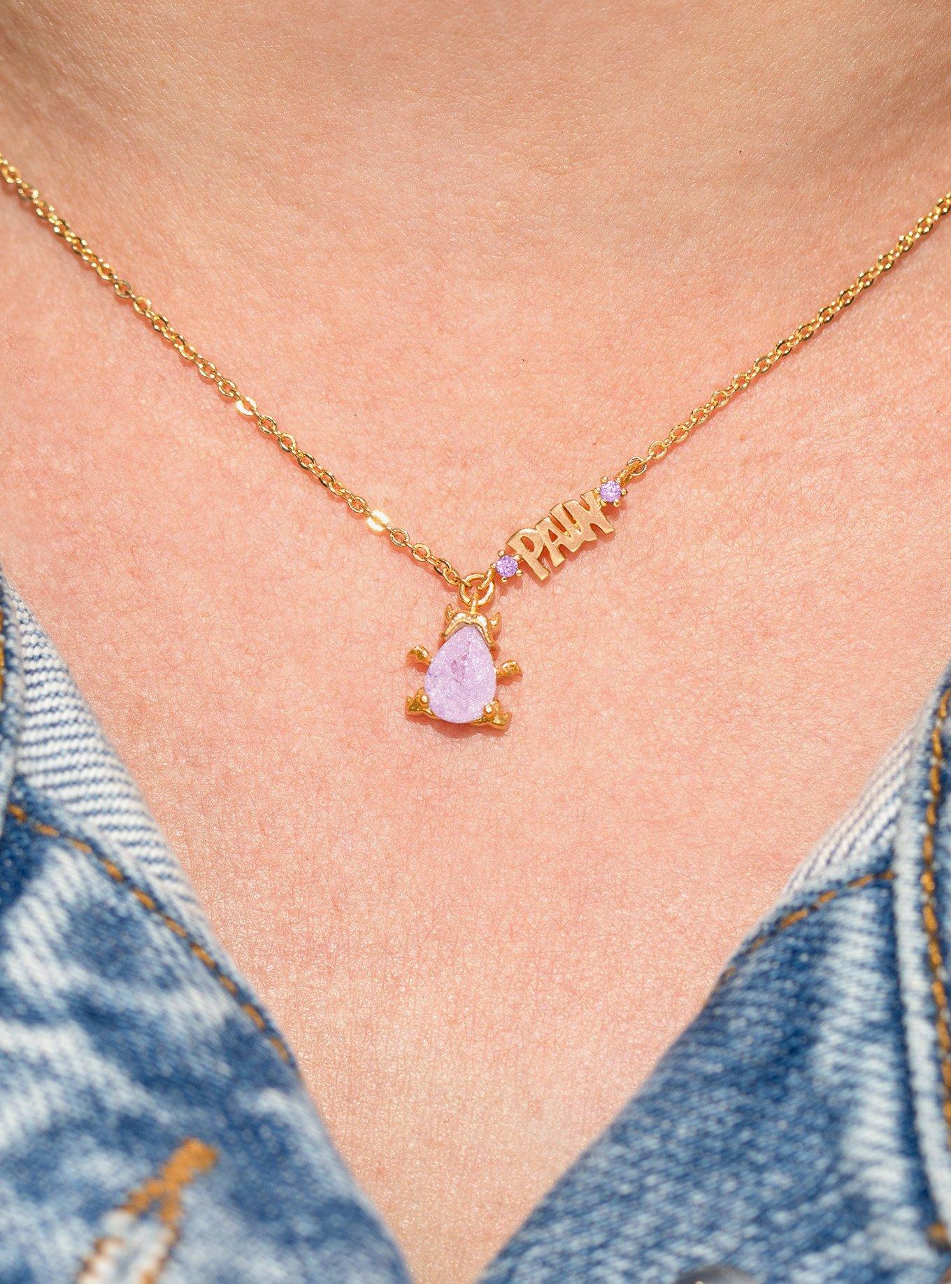 Girls Crew Disney Hercules Pain Gold Necklace &mdash; BoxLunch Exclusive, , alternate - view 4