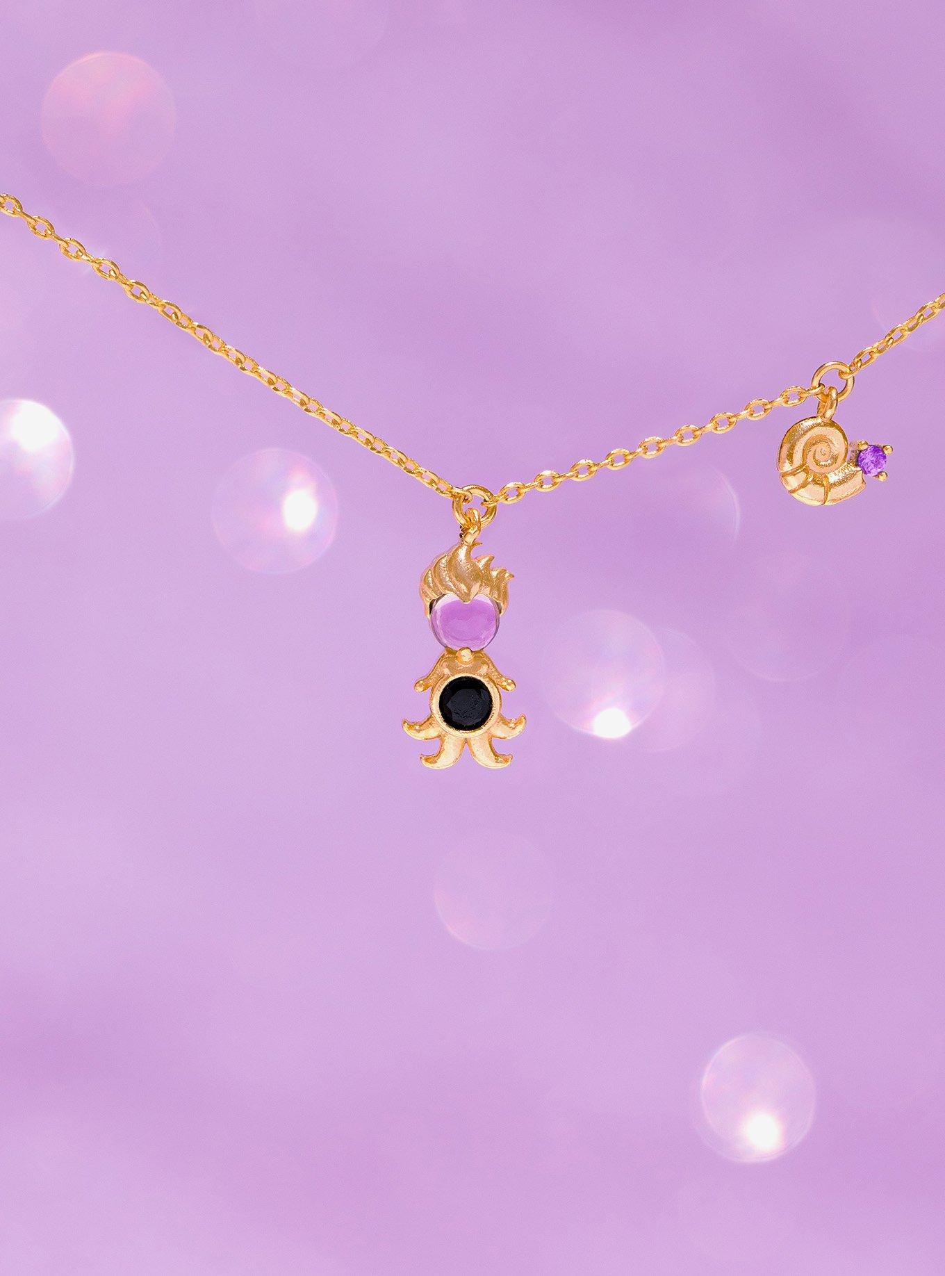 Girls Crew Disney The Little Mermaid Ursula Gold Necklace &mdash; BoxLunch Exclusive, , alternate - view 3