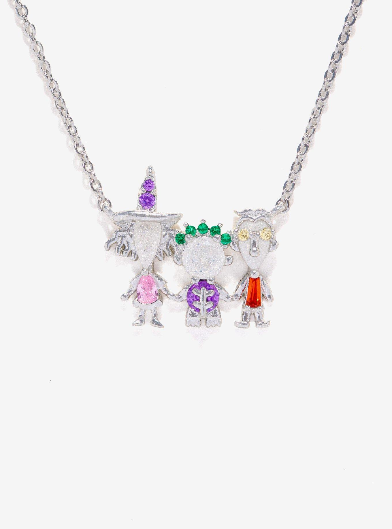 Girls Crew Disney The Nightmare Before Christmas Lock, Shock, and Barrel Necklace &mdash; BoxLunch Exclusive, , alternate - view 3