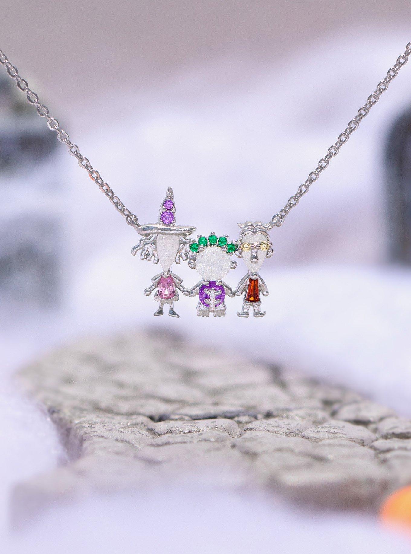Girls Crew Disney The Nightmare Before Christmas Lock, Shock, and Barrel Necklace &mdash; BoxLunch Exclusive, , alternate - view 4
