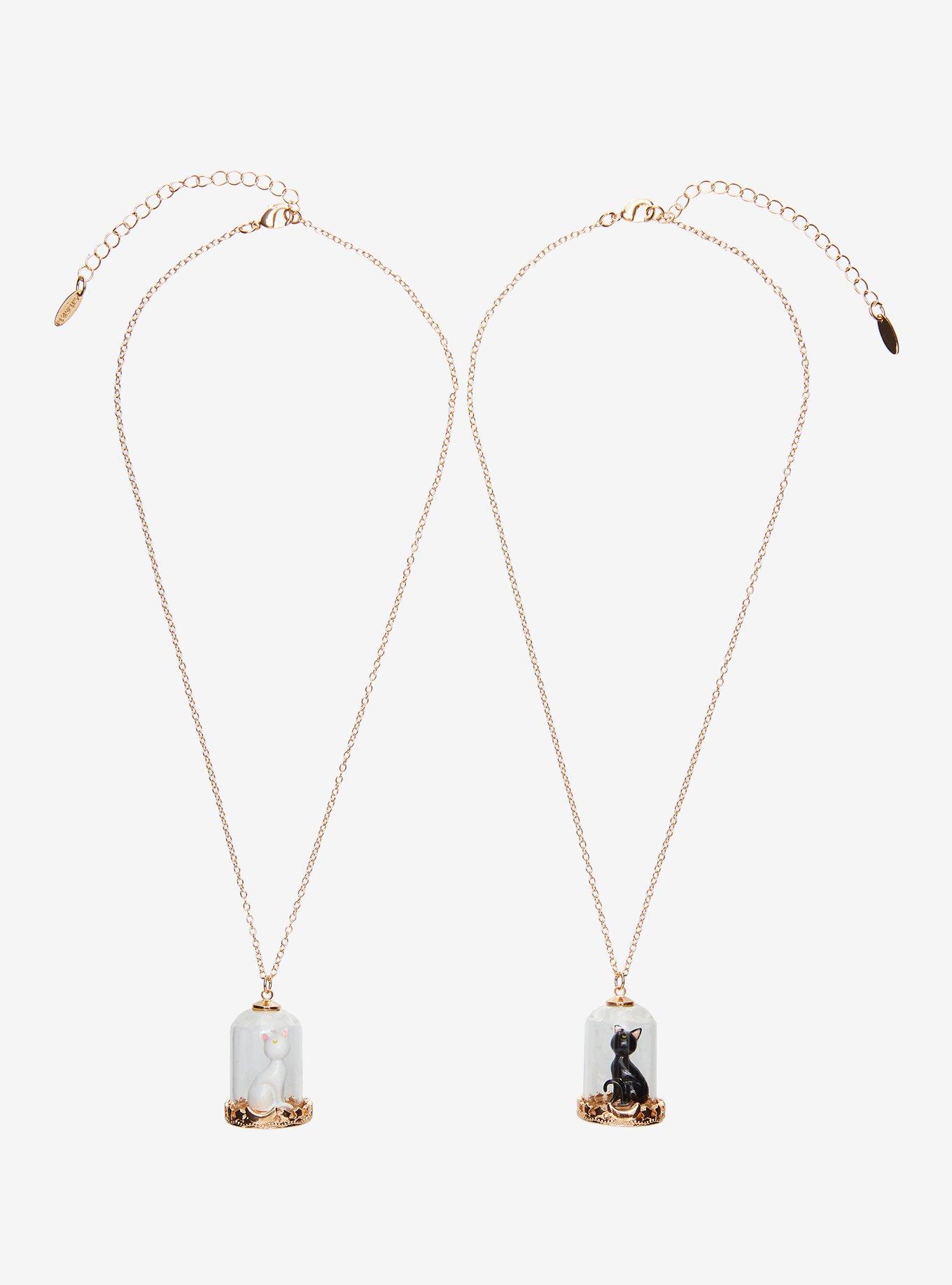 Sailor Moon Luna & Artemis Best Friend Necklace Set - BoxLunch Exclusive, , alternate - view 2