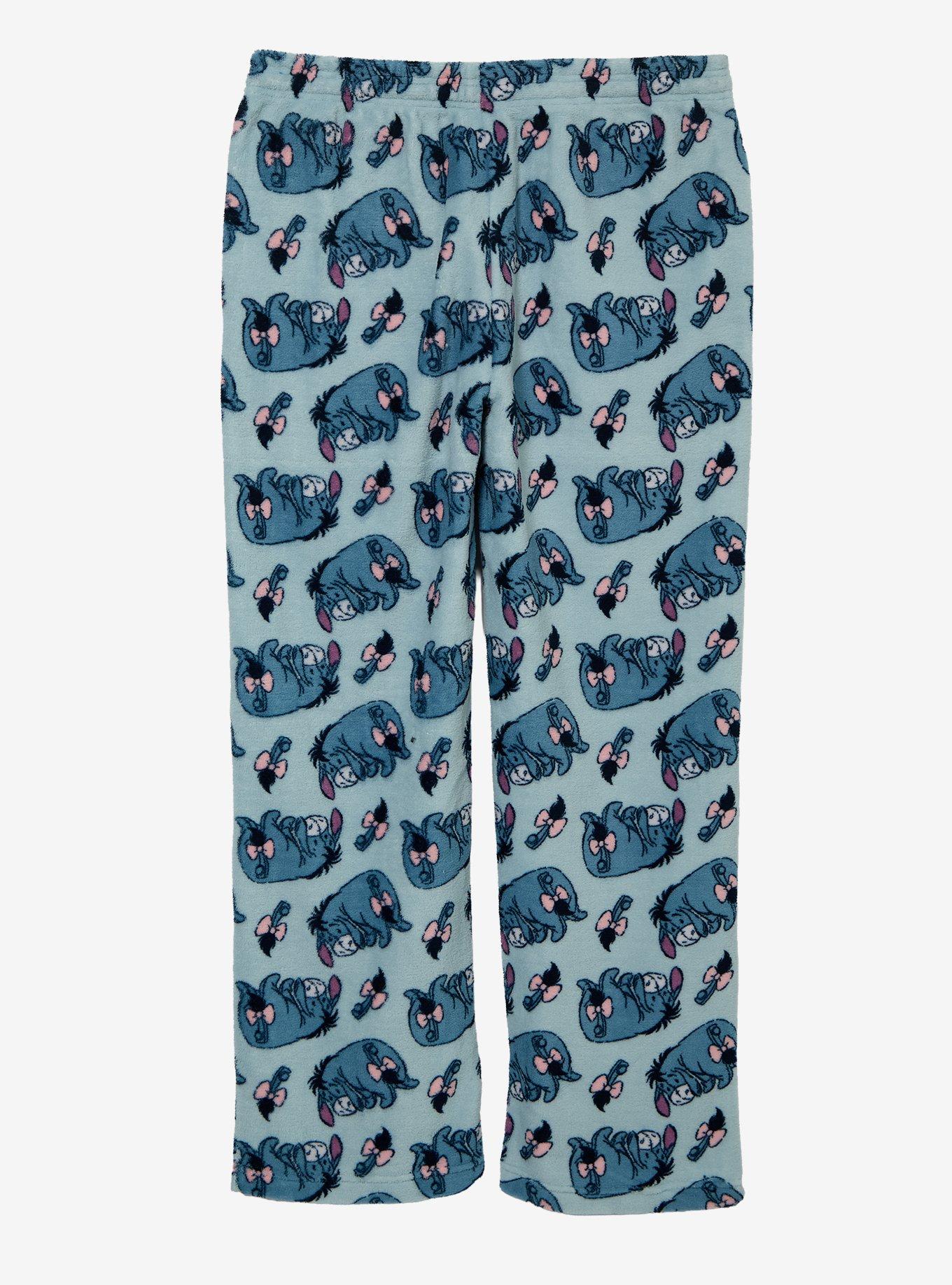 Disney Winnie the Pooh Eeyore Allover Print Plush Sleep Pants - BoxLunch Exclusive