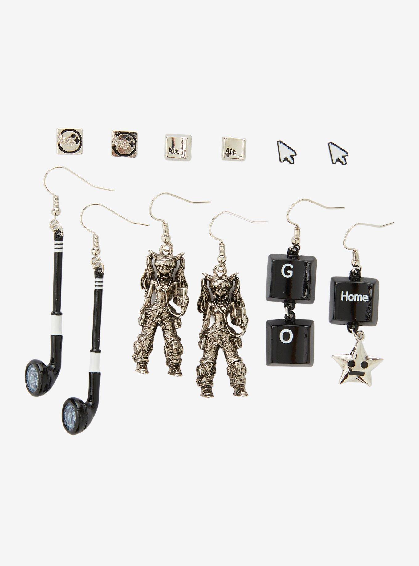 Social Collision Cyber Tech Earring Set, , alternate - view 3