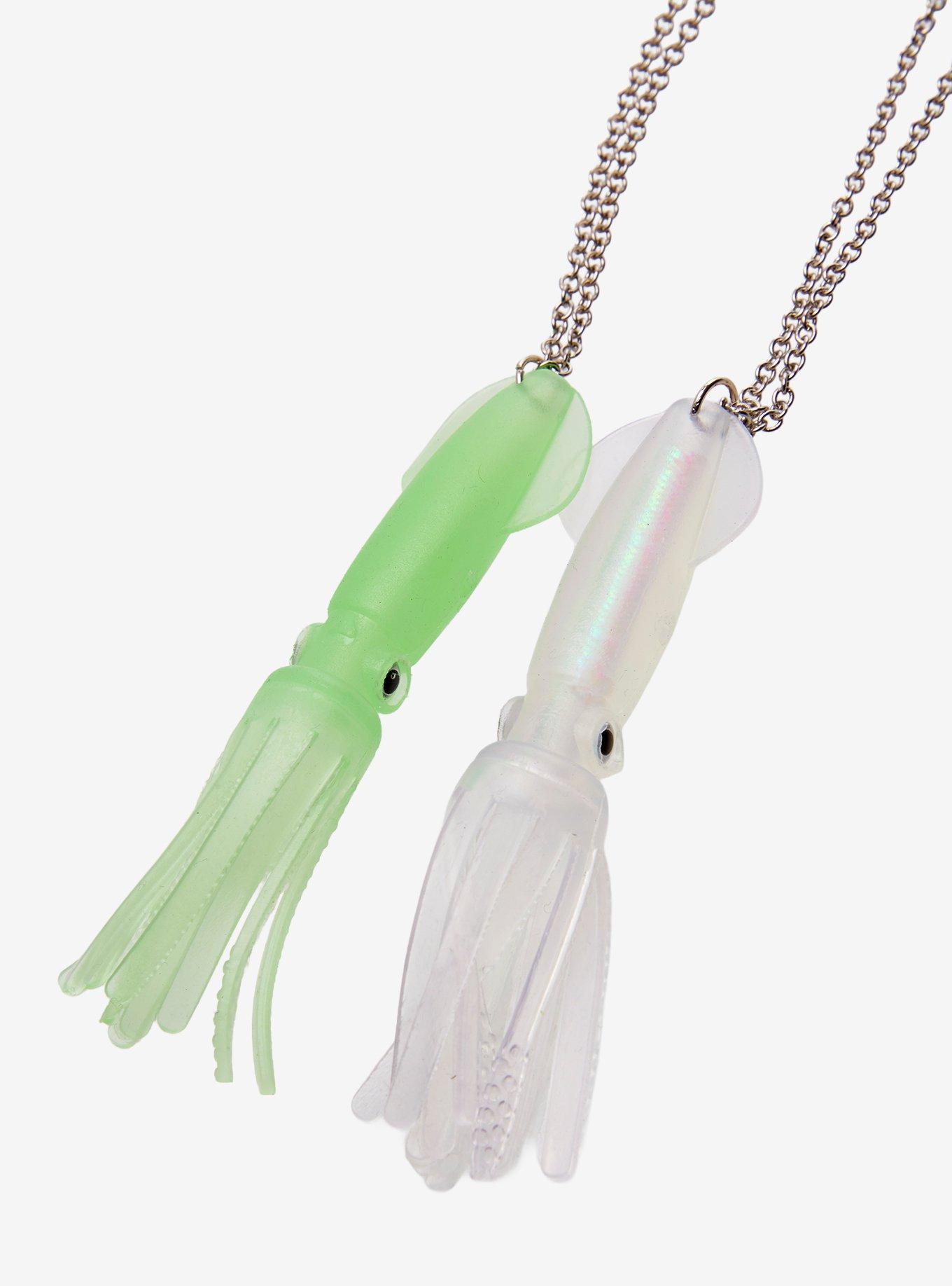 Sweet Society Squid Iridescent Glow-In-The-Dark Best Friend Necklace Set, , alternate - view 3